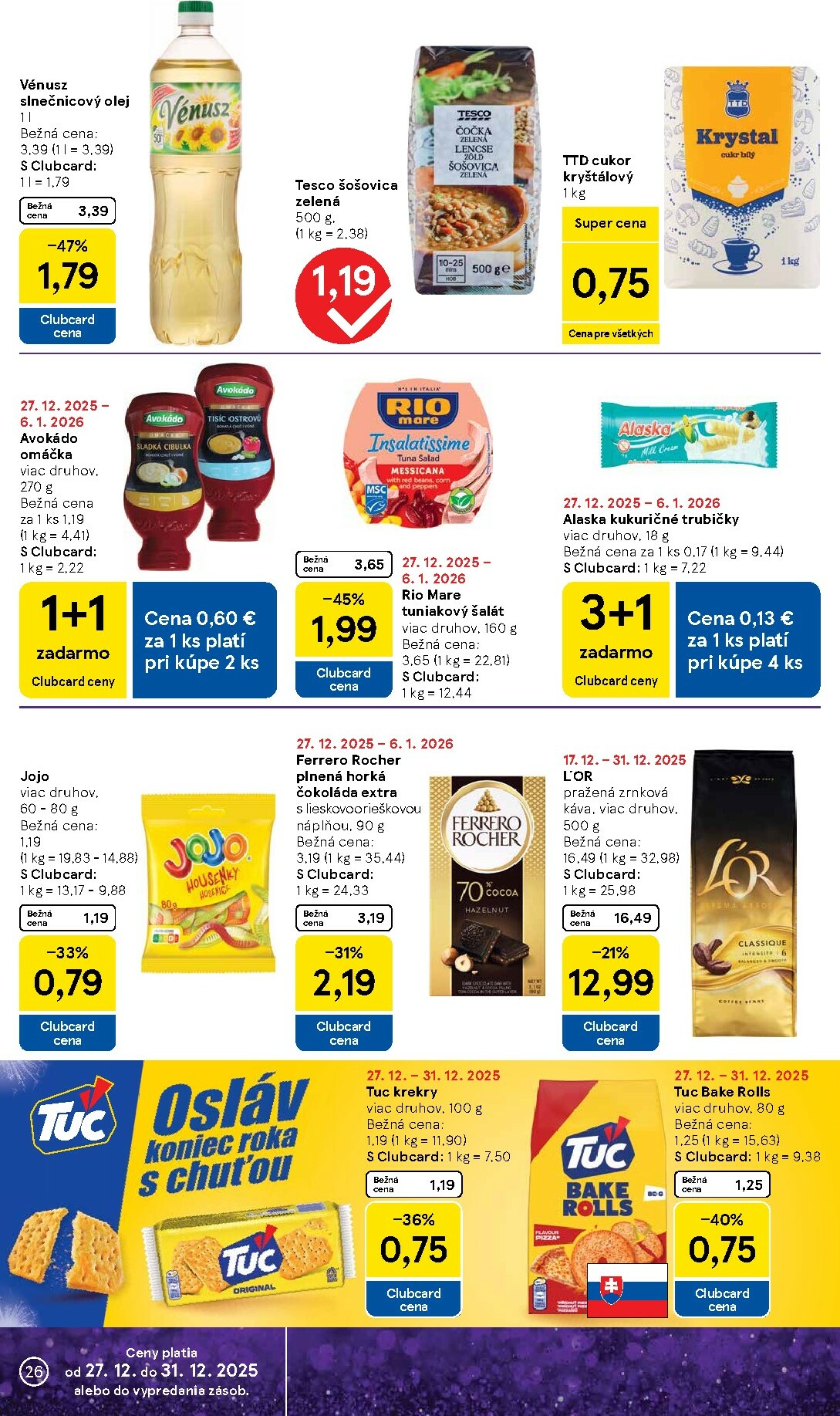 tesco - Leták Tesco platný od 27.12. do 31.12. - page: 26
