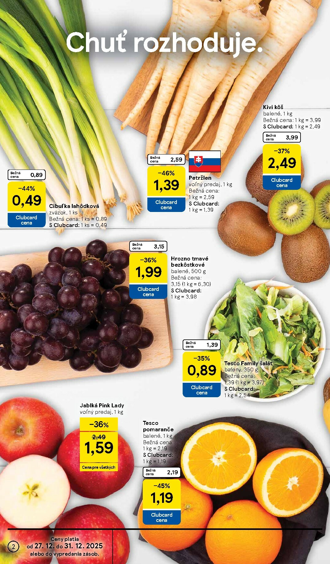 tesco - Leták Tesco platný od 27.12. do 31.12. - page: 2