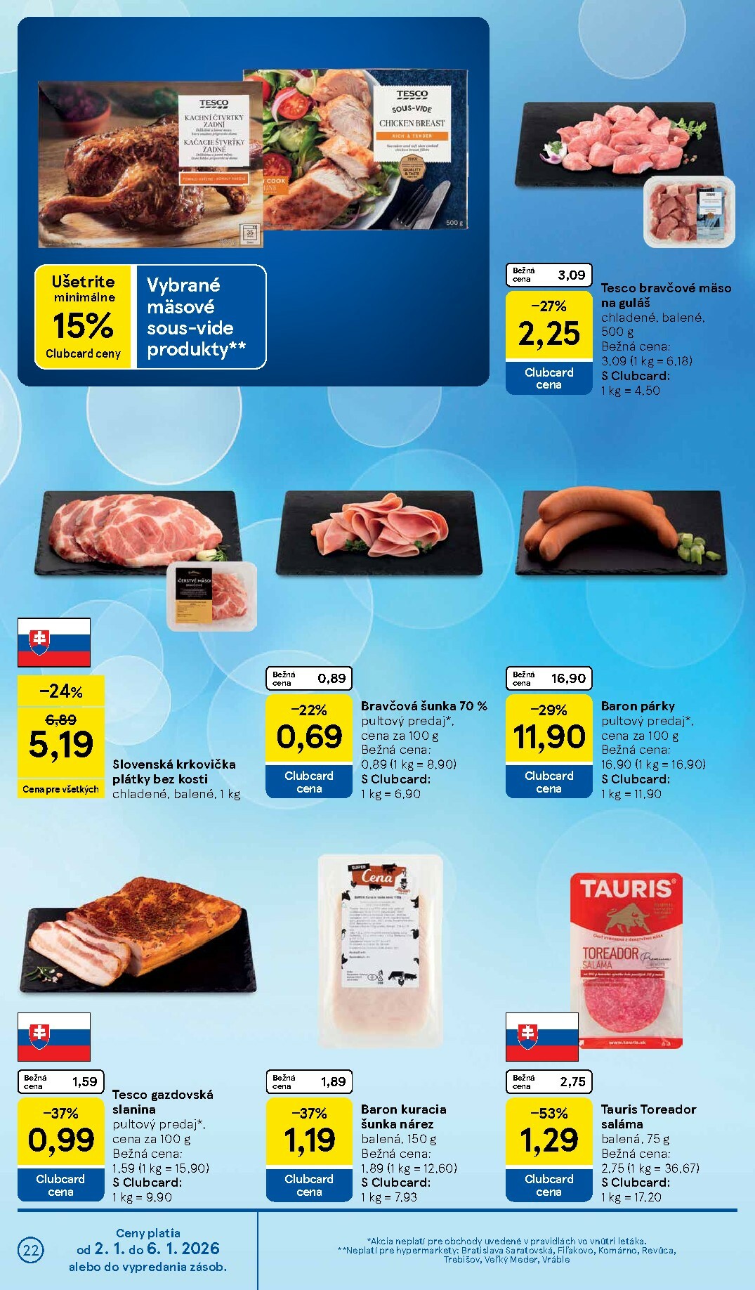 tesco - Leták Tesco platný od 02.01. do 06.01. - page: 22