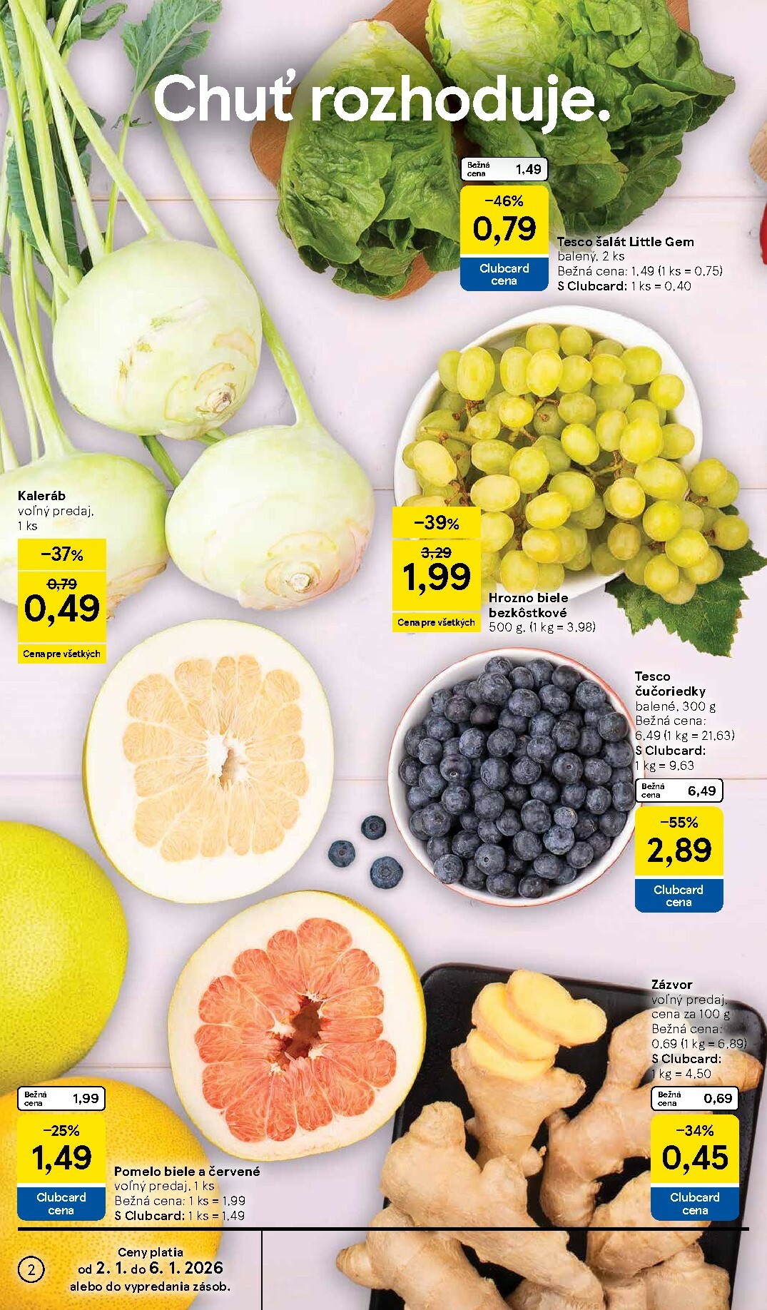 tesco - Leták Tesco supermarket platný od 02.01. do 06.01. - page: 2