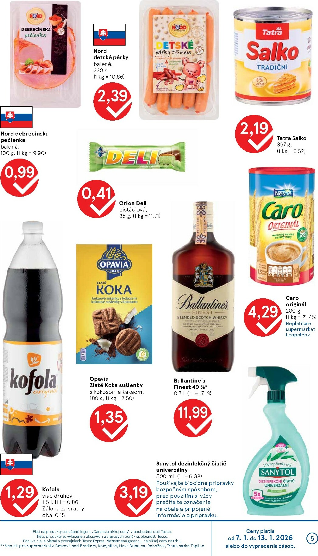 tesco - Leták Tesco supermarket platný od 07.01. do 13.01. - page: 5