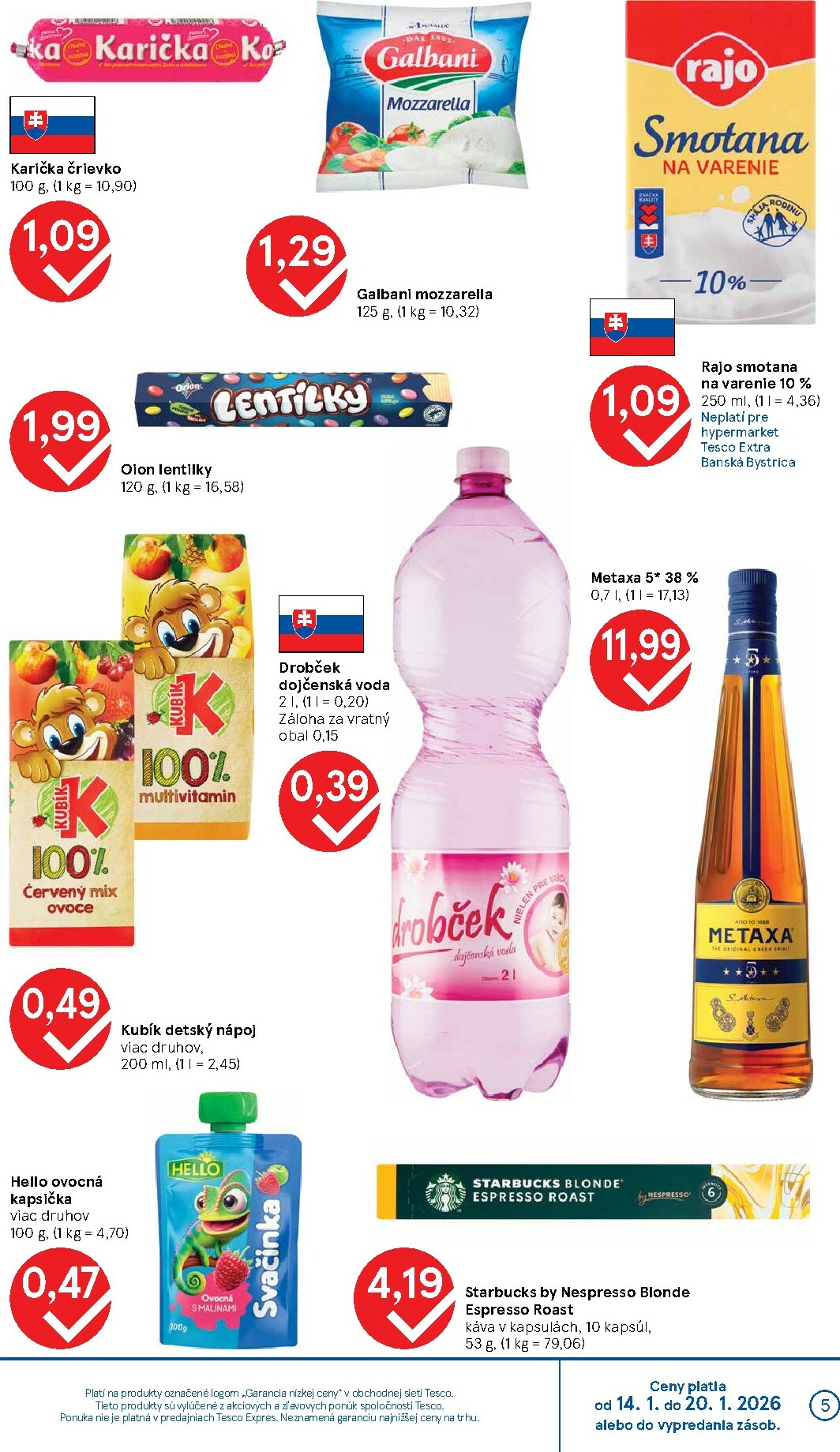 tesco - Leták Tesco platný od 14.01. do 20.01. - page: 5