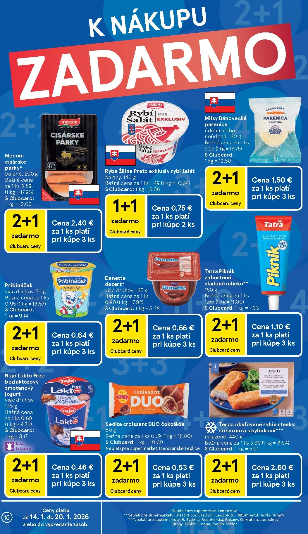 tesco - Leták Tesco supermarket platný od 14.01. do 20.01. - page: 16