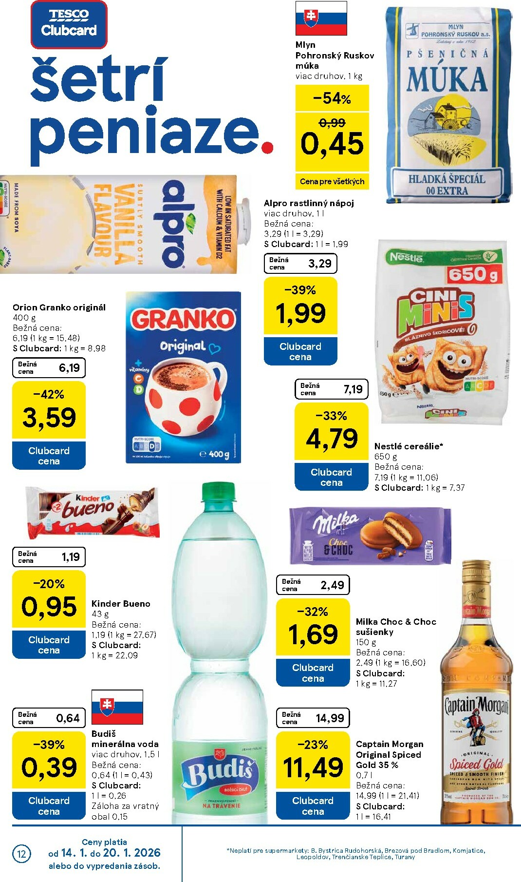 tesco - Leták Tesco supermarket platný od 14.01. do 20.01. - page: 12