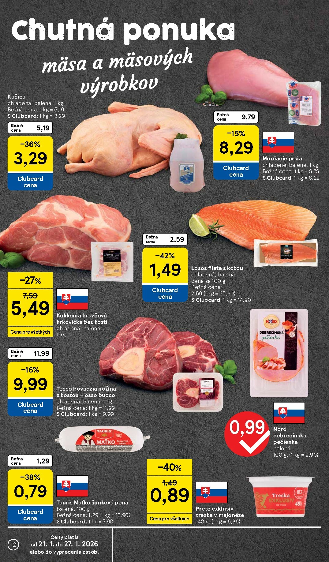 tesco - Leták Tesco supermarket platný od 21.01. do 27.01. - page: 12