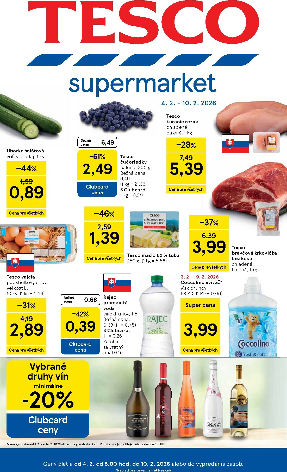 tesco - Leták Tesco supermarket platný od 04.02.2026 do 10.02.2026