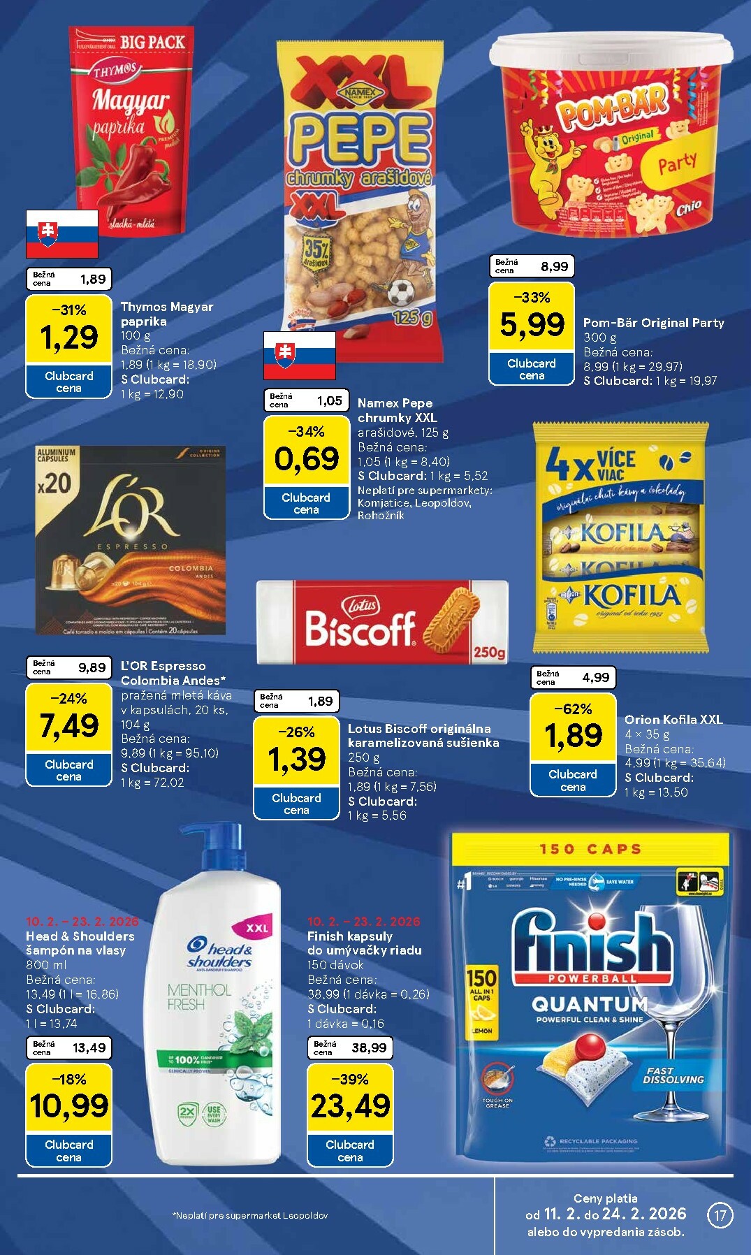 tesco - Leták Tesco supermarket platný od 11.02.2026 do 17.02.2026 - page: 17