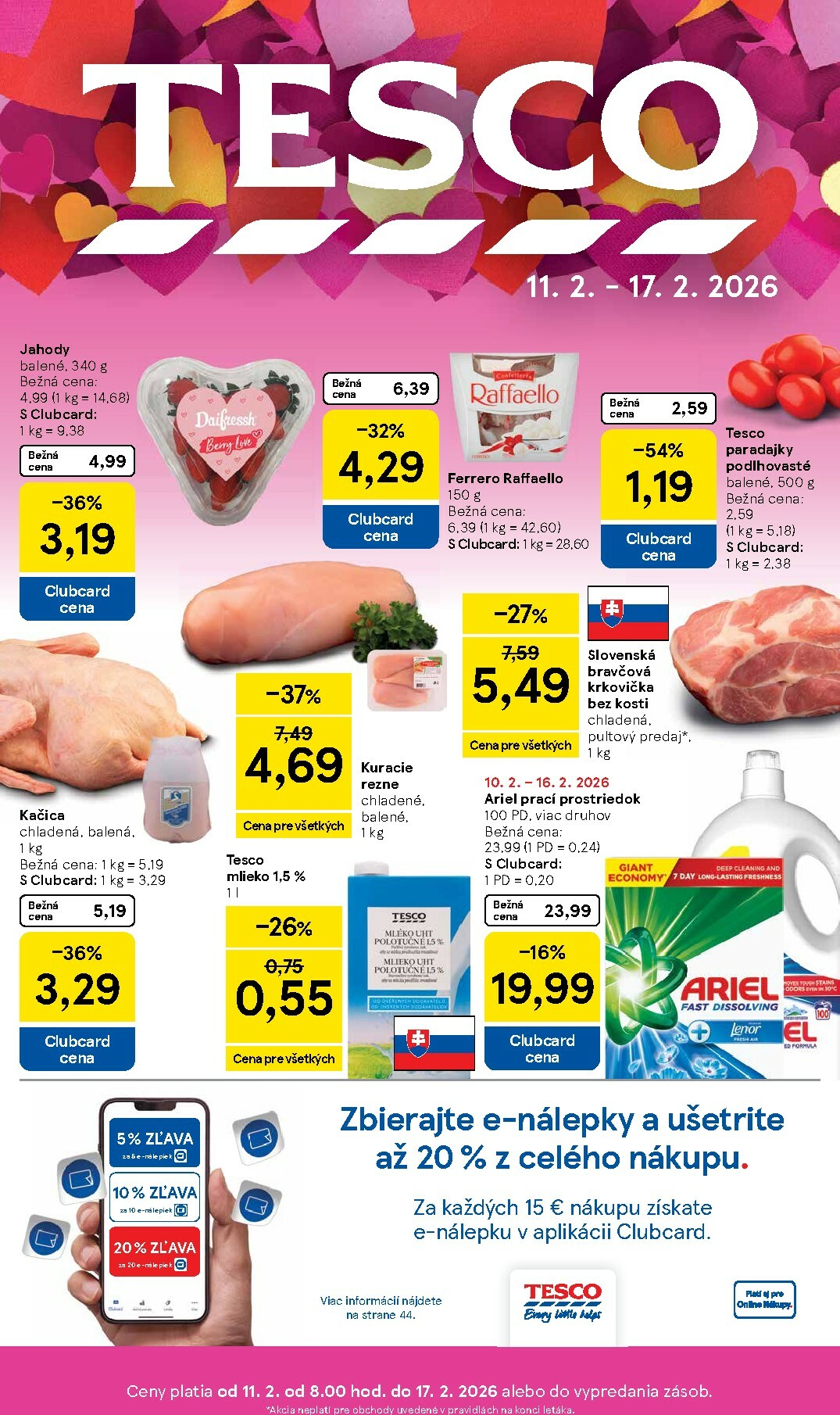 tesco - Leták Tesco platný od 11.02.2026 do 17.02.2026