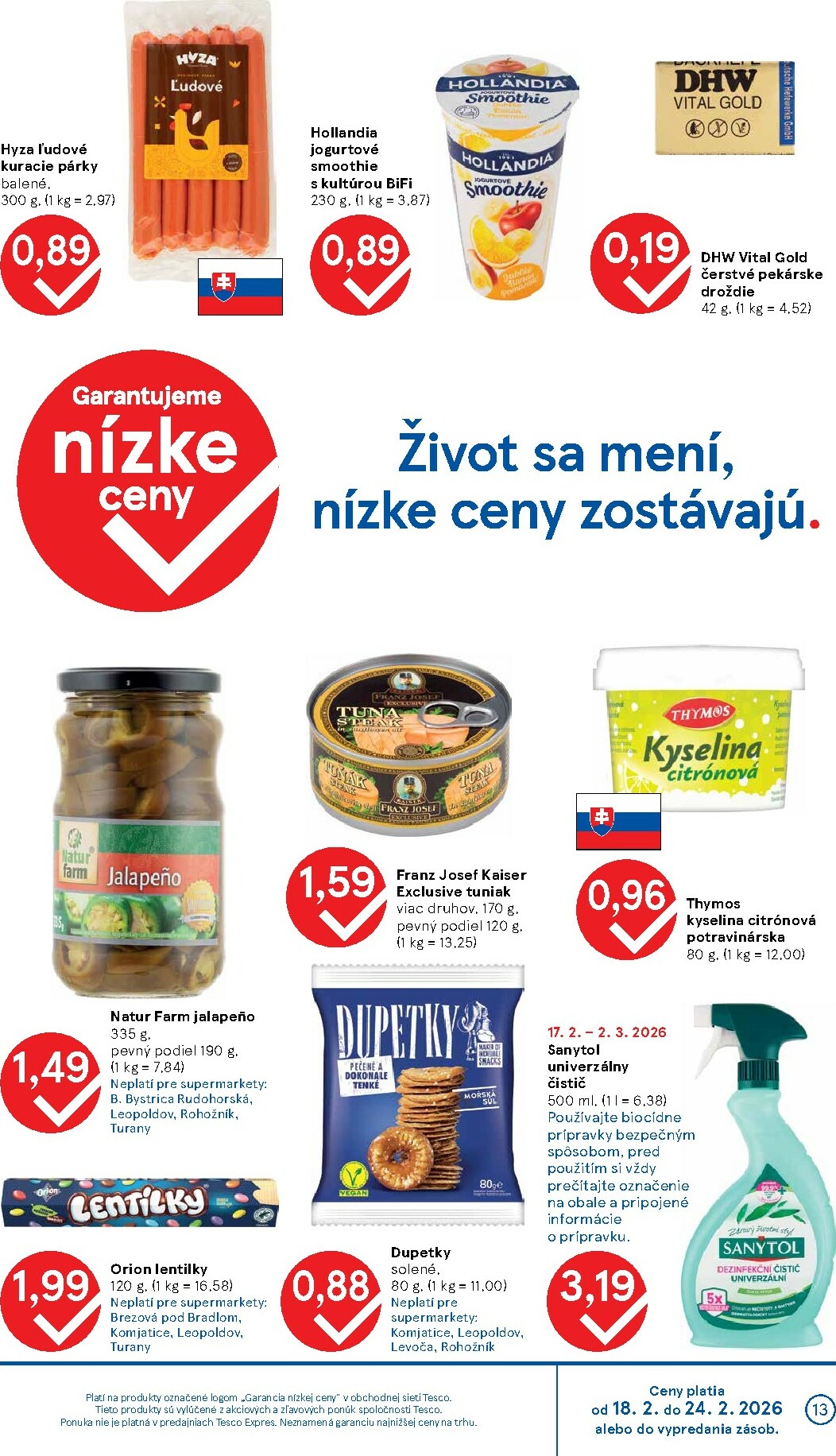tesco - Leták Tesco supermarket platný od 18.02.2026 do 24.02.2026 - page: 13