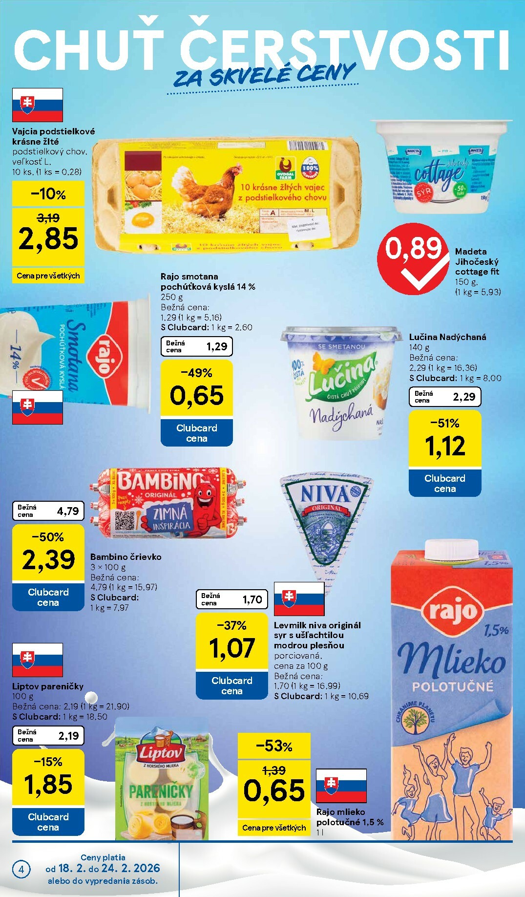 tesco - Leták Tesco supermarket platný od 18.02.2026 do 24.02.2026 - page: 4