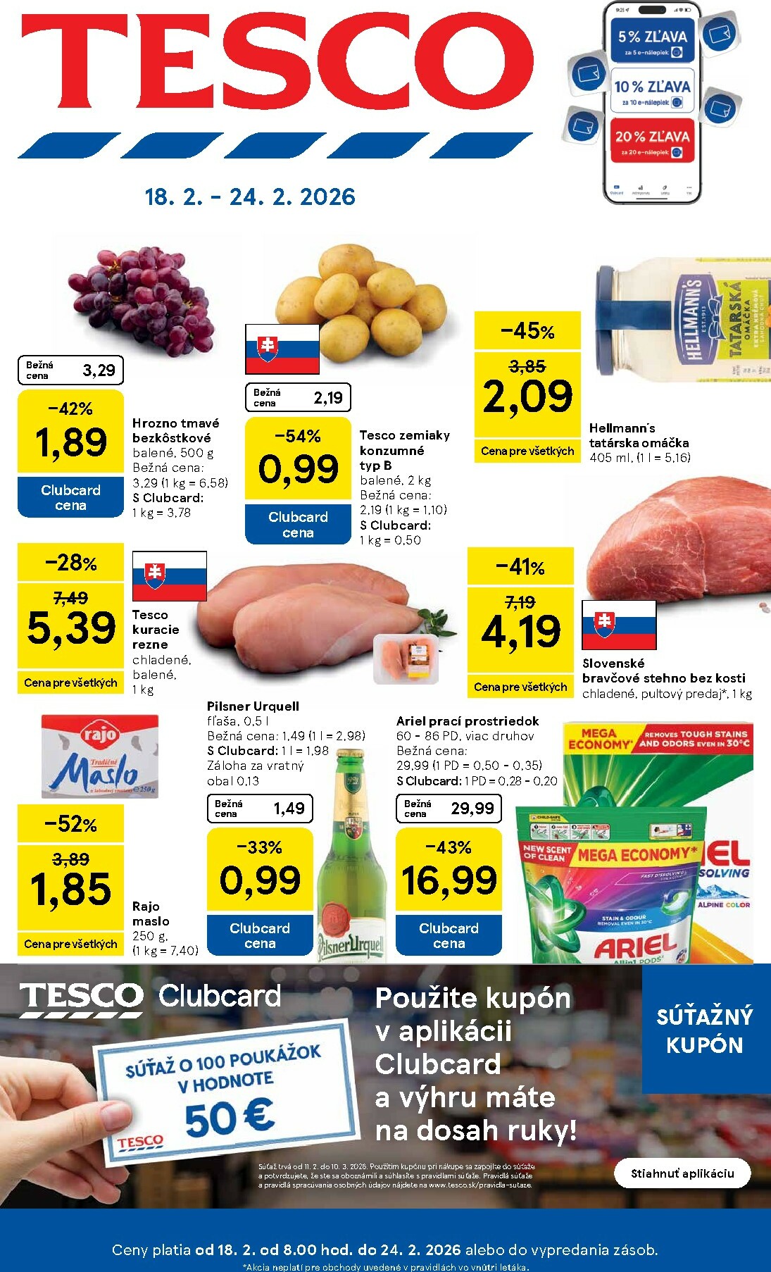 tesco - Leták Tesco platný od 18.02.2026 do 24.02.2026