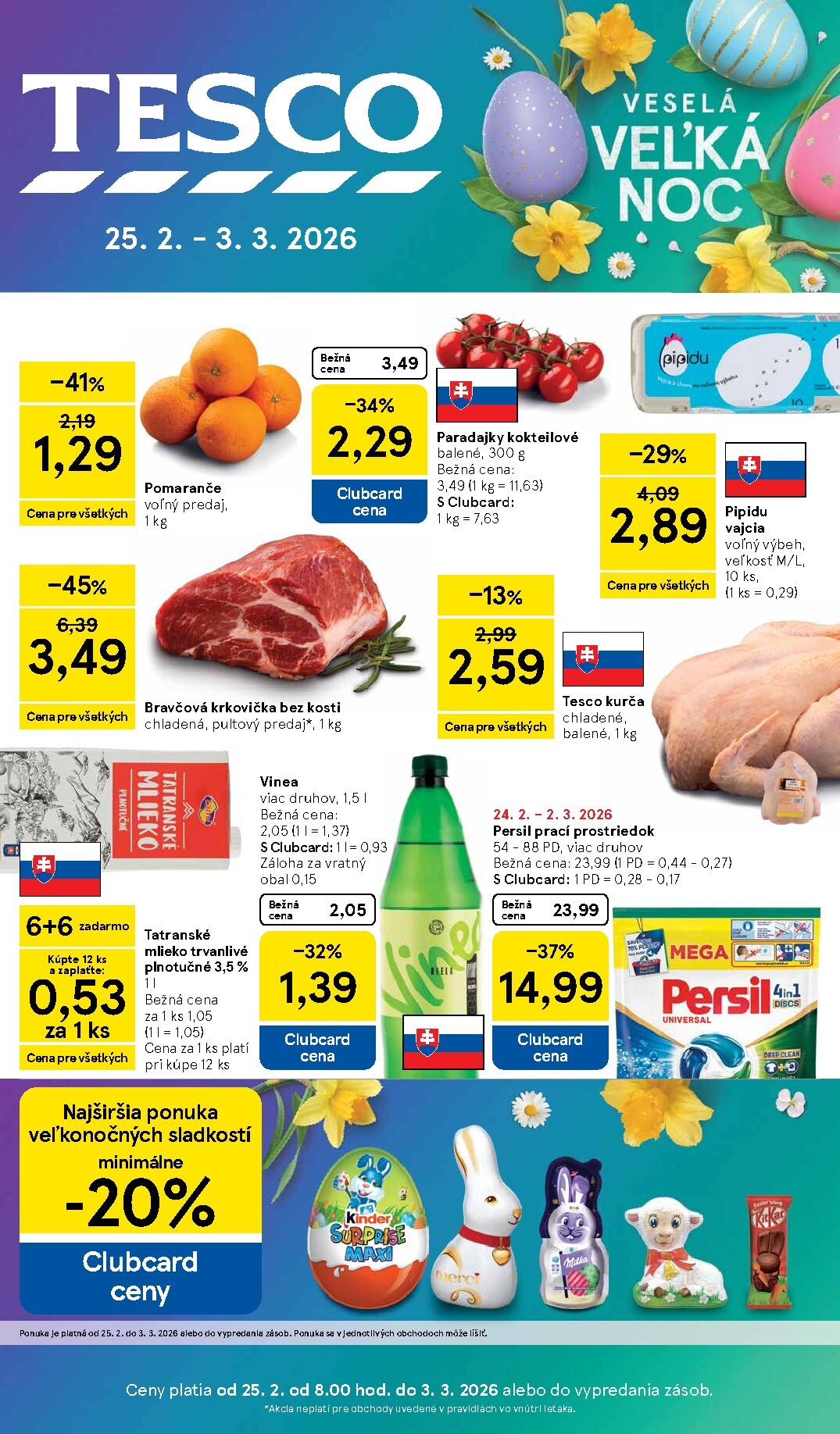 tesco - Leták Tesco platný od 25.02.2026 do 03.03.2026