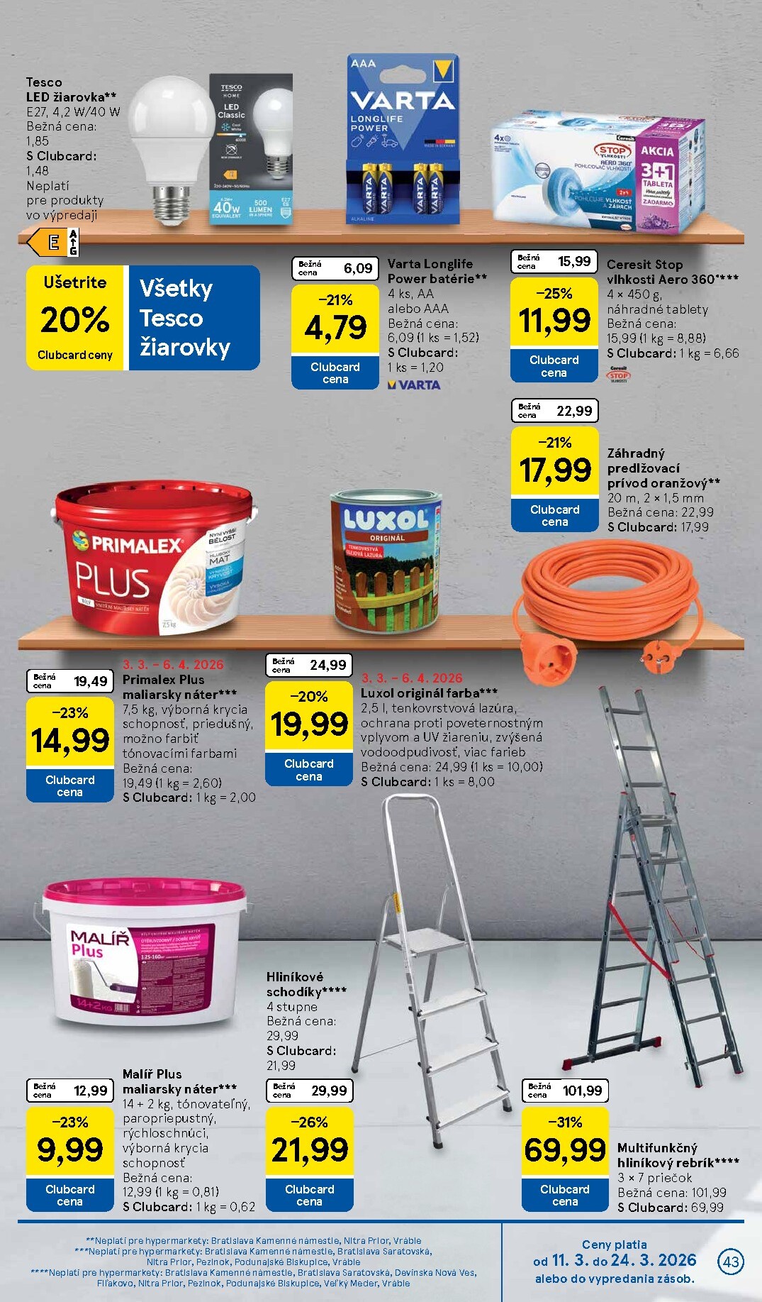 tesco - Leták Tesco platný od 11.03.2026 do 17.03.2026 - page: 43