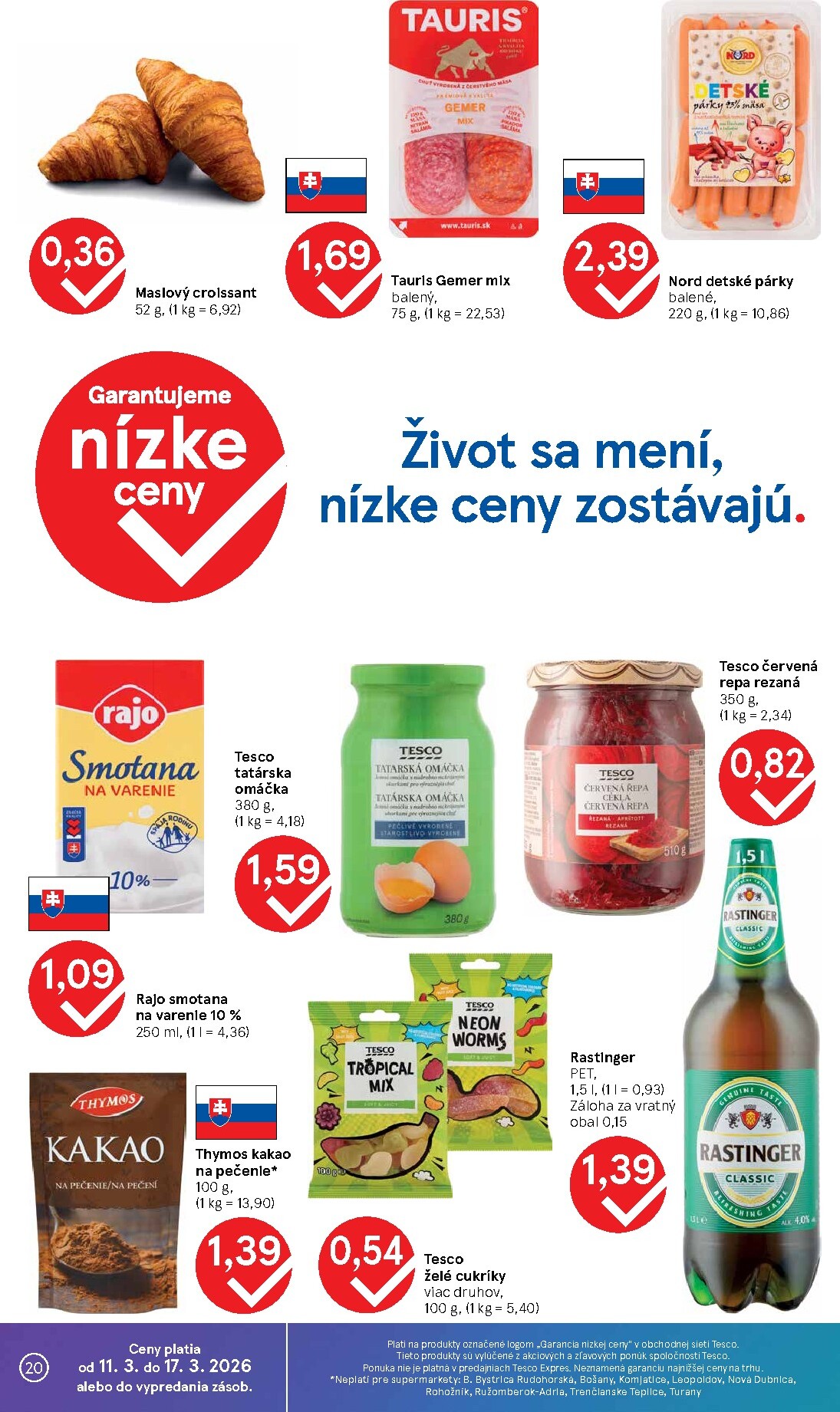 tesco - Leták Tesco supermarket platný od 11.03.2026 do 17.03.2026 - page: 20