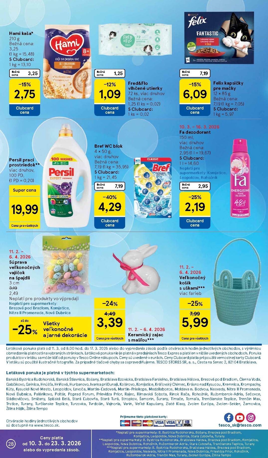 tesco - Leták Tesco supermarket platný od 11.03.2026 do 17.03.2026 - page: 28