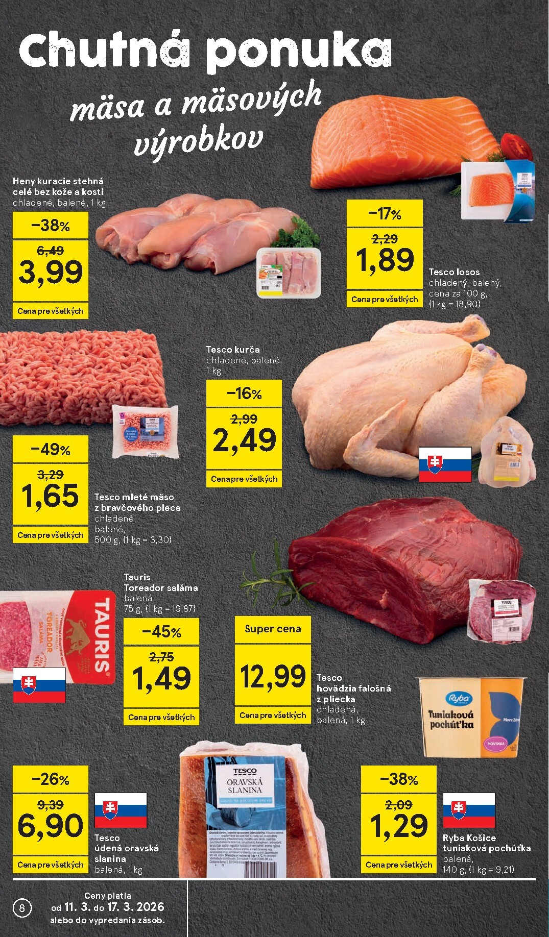 tesco - Leták Tesco supermarket platný od 11.03.2026 do 17.03.2026 - page: 8