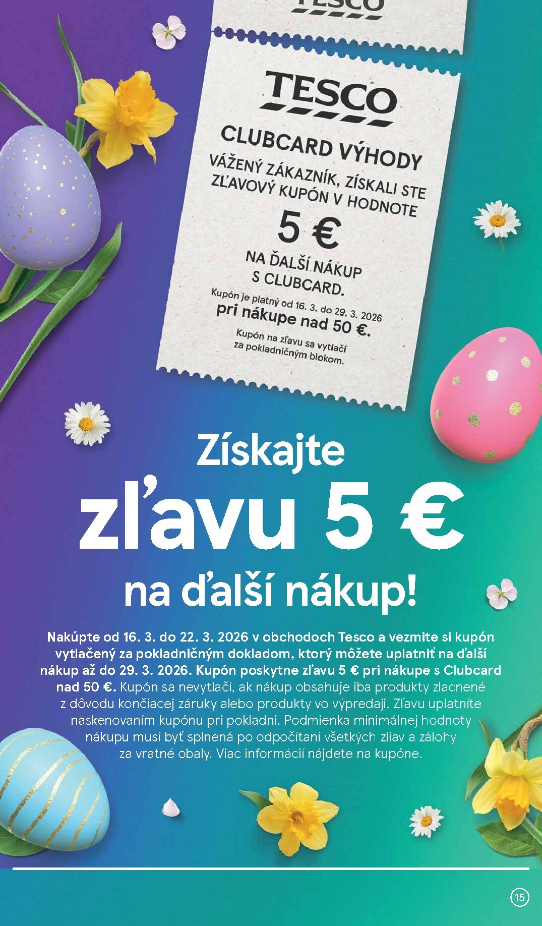 tesco - Leták Tesco supermarket platný od 18.03.2026 do 24.03.2026 - page: 15