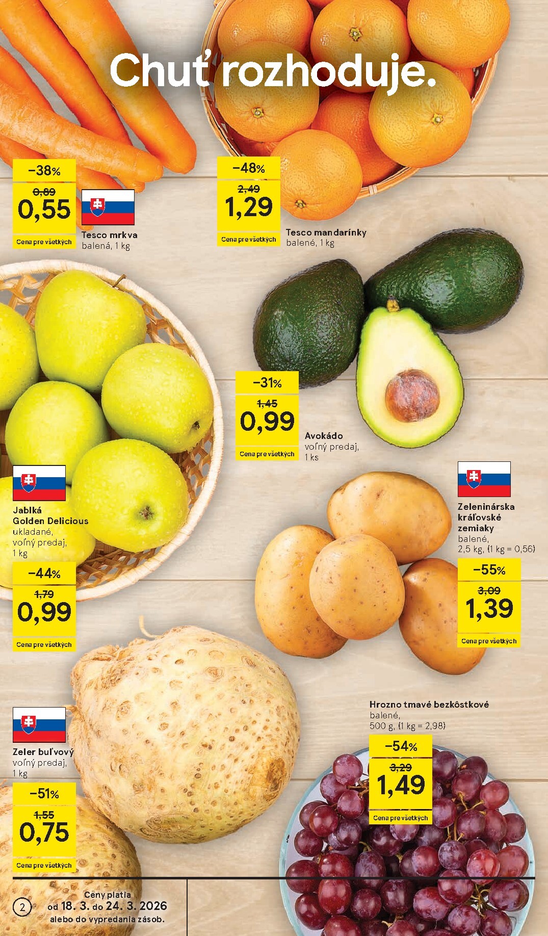 tesco - Leták Tesco supermarket platný od 18.03.2026 do 24.03.2026 - page: 2