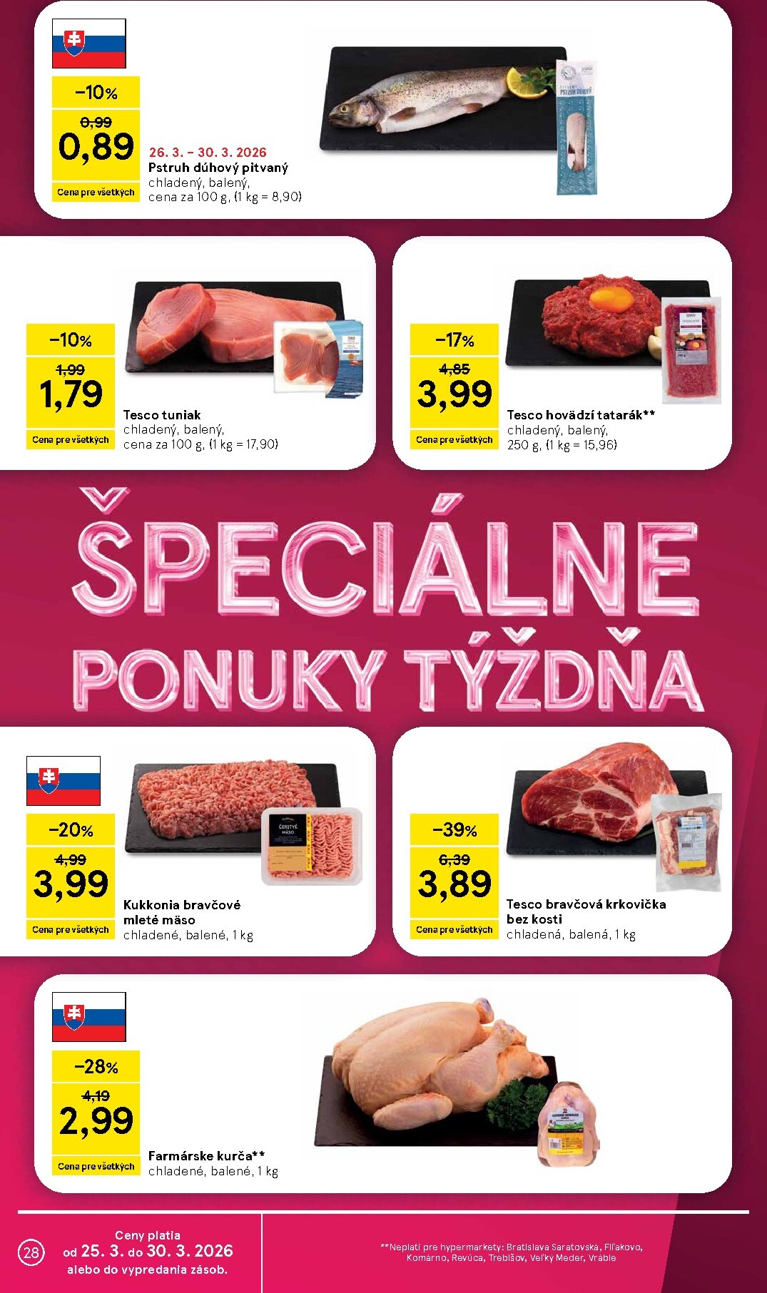 tesco - Leták Tesco platný od 25.03.2026 do 30.03.2026 - page: 28