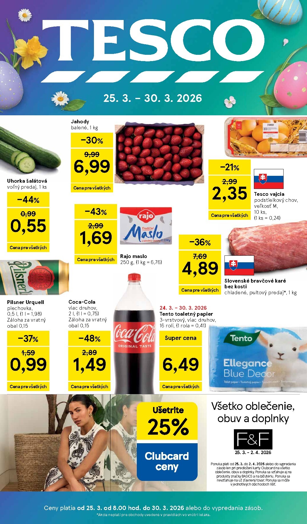 tesco - Leták Tesco platný od 25.03.2026 do 30.03.2026