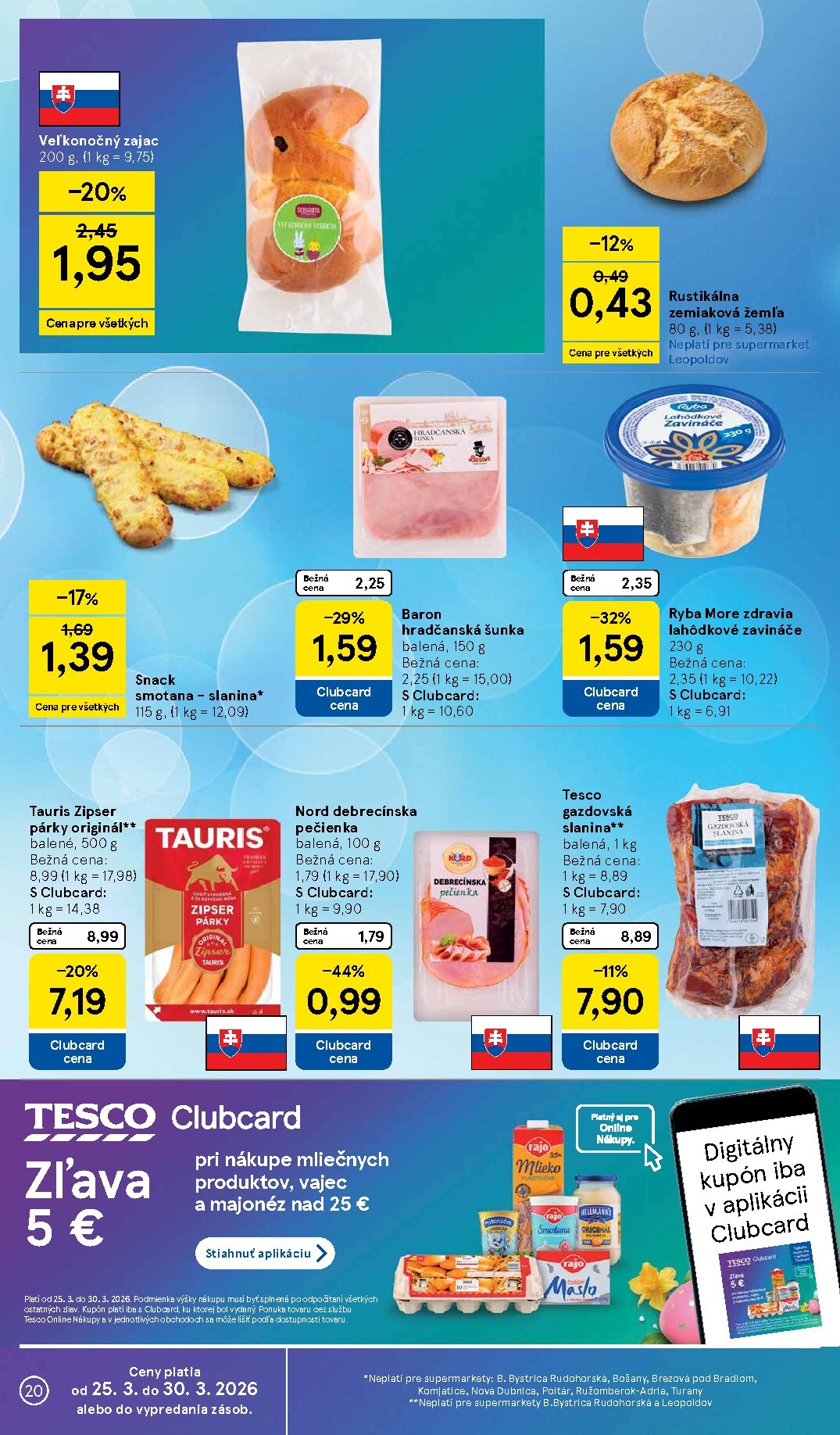 tesco - Leták Tesco supermarket platný od 25.03.2026 do 30.03.2026 - page: 20