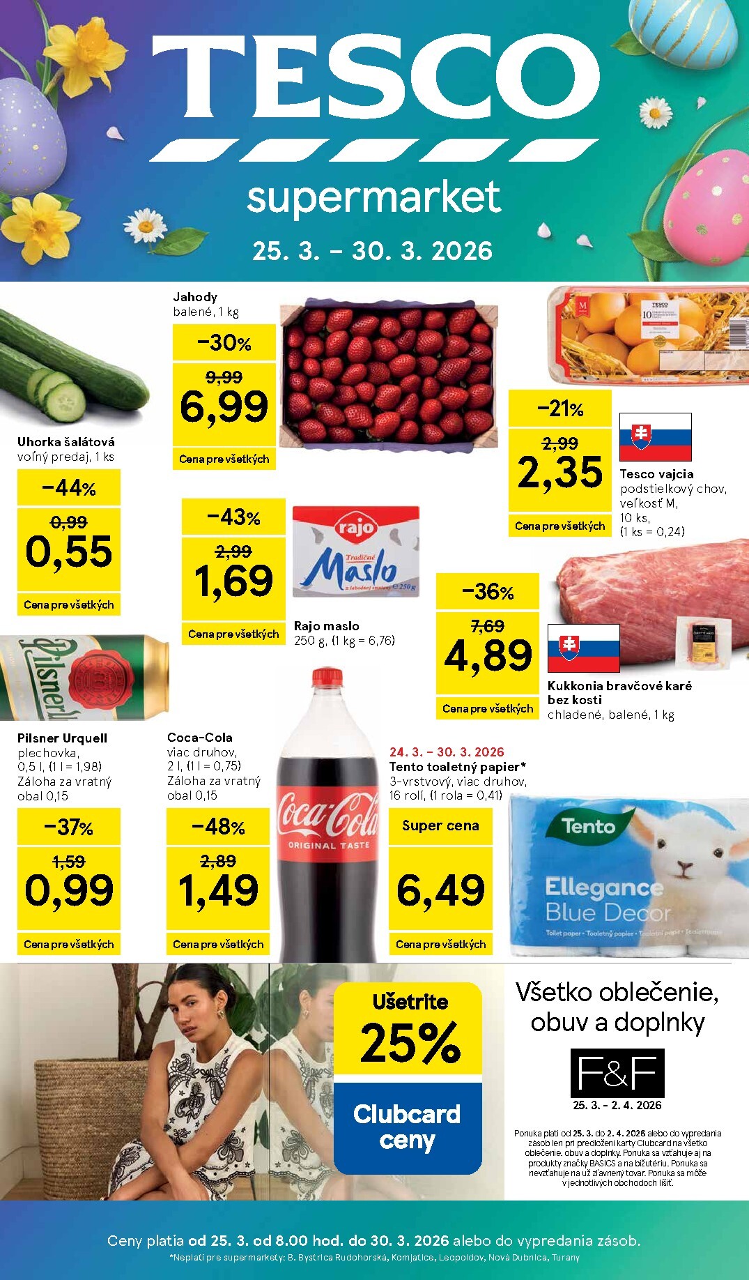 tesco - Leták Tesco supermarket platný od 25.03.2026 do 30.03.2026