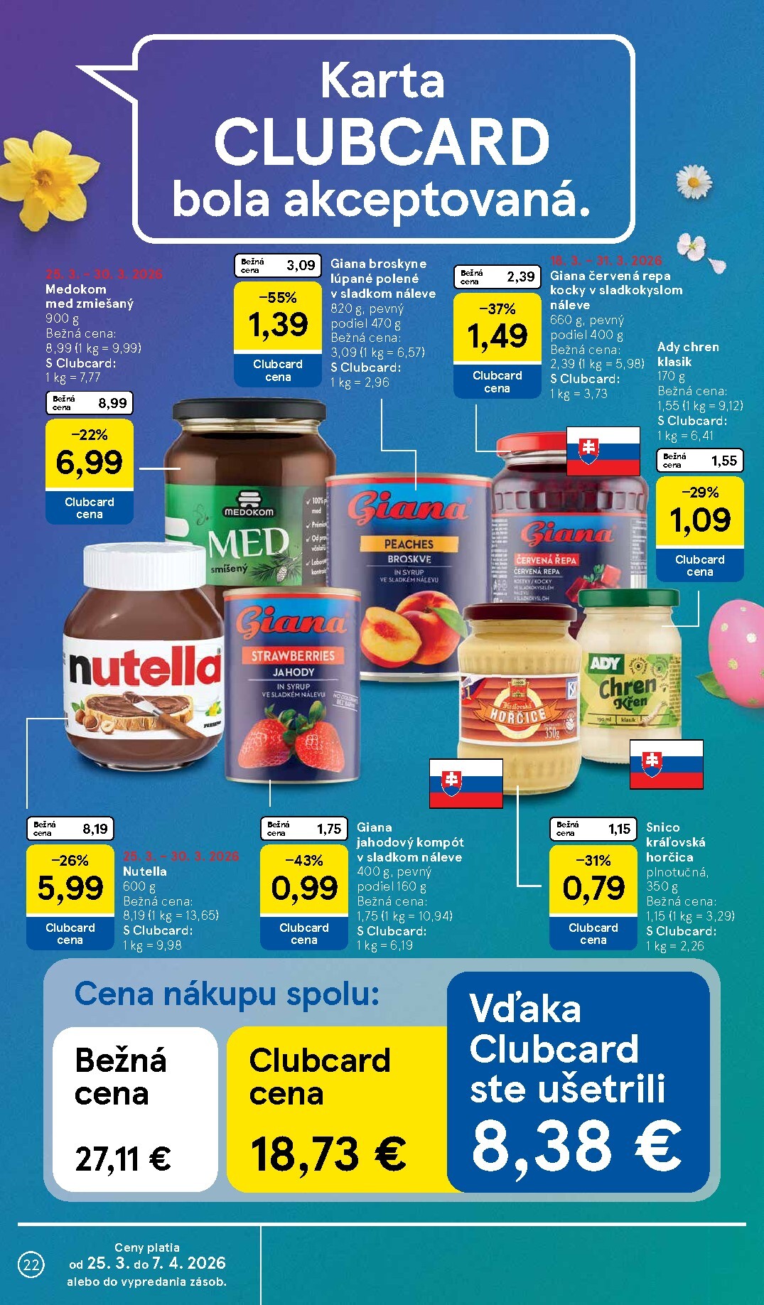 tesco - Leták Tesco supermarket platný od 25.03.2026 do 30.03.2026 - page: 22