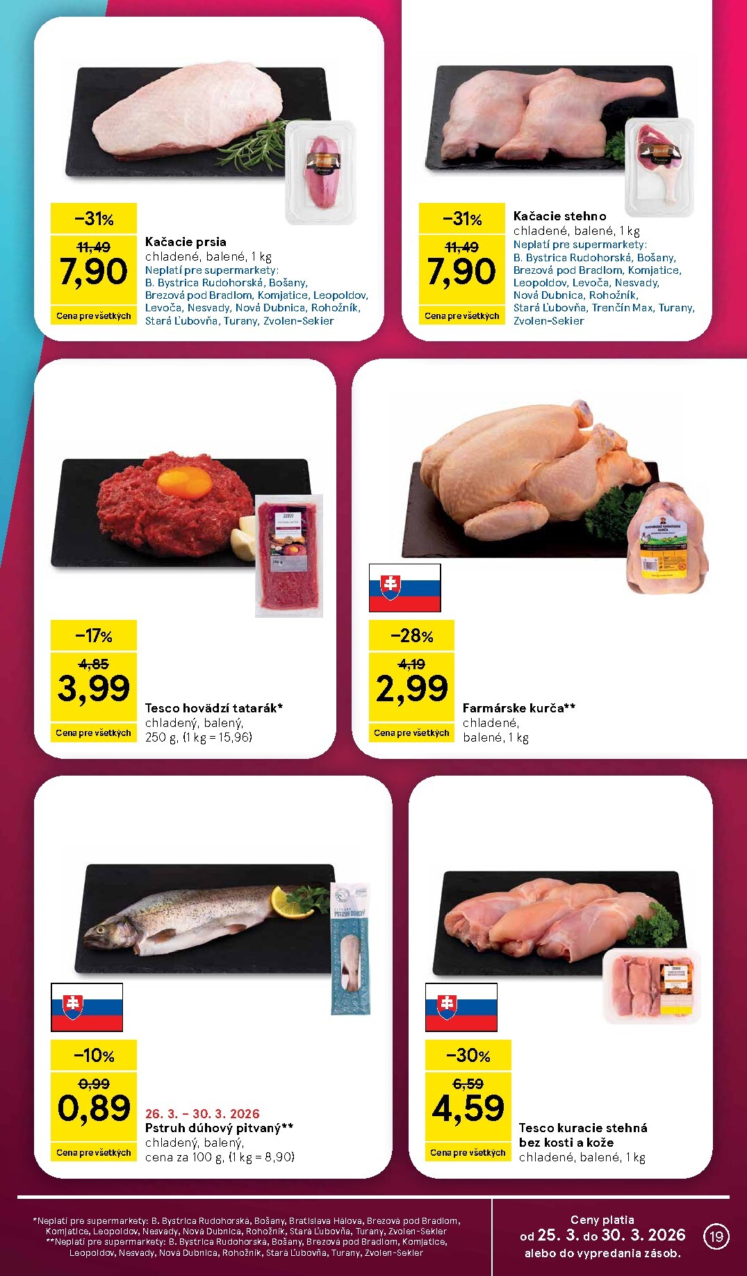 tesco - Leták Tesco supermarket platný od 25.03.2026 do 30.03.2026 - page: 19