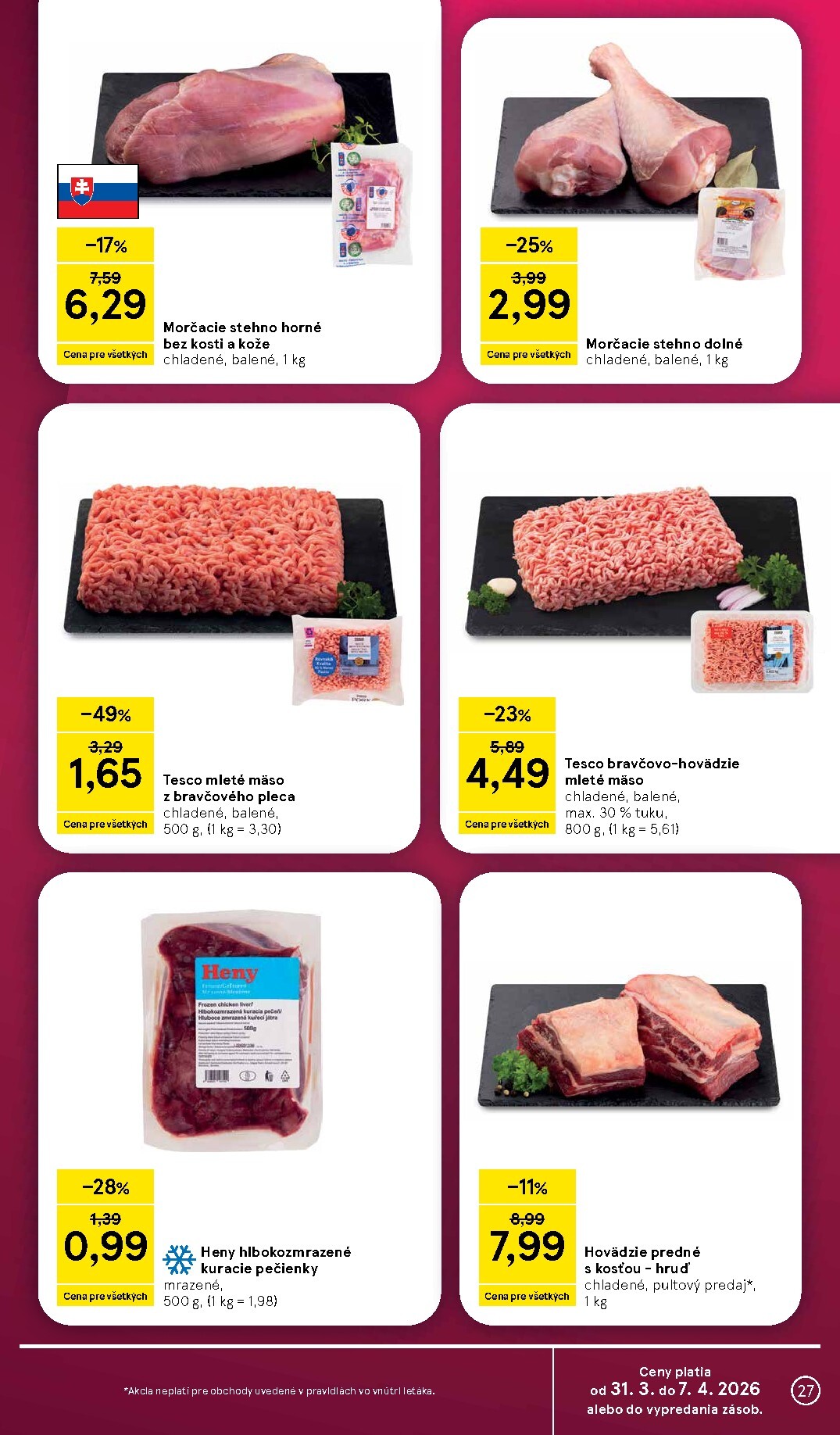 tesco - Leták Tesco platný od 31.03.2026 do 07.04.2026 - page: 27