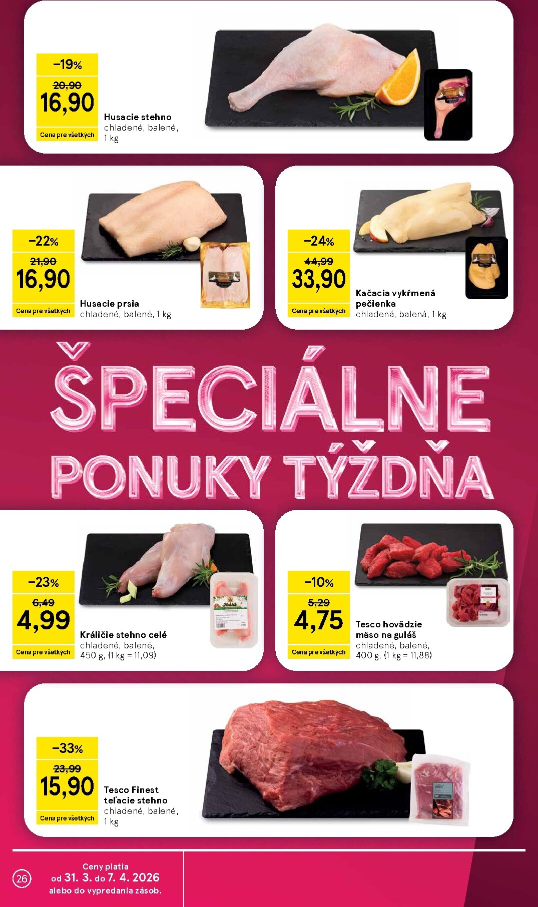 tesco - Leták Tesco platný od 31.03.2026 do 07.04.2026 - page: 26