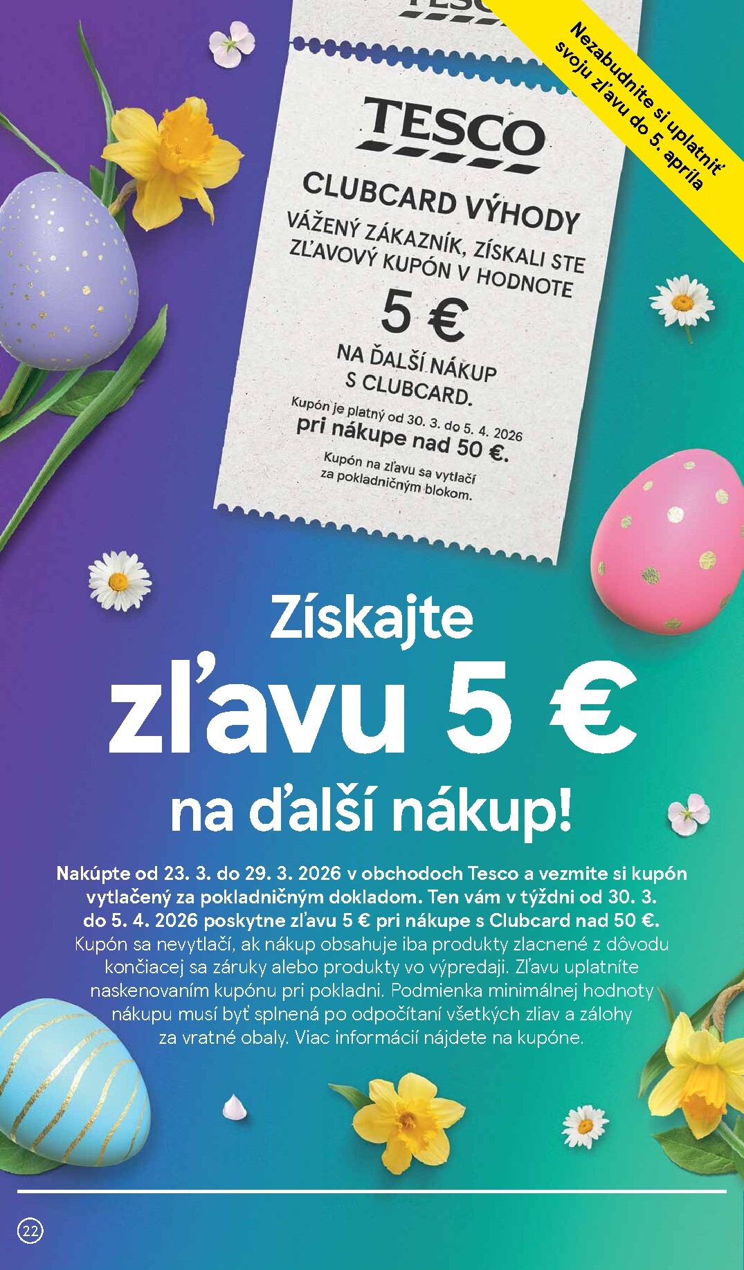 tesco - Leták Tesco platný od 31.03.2026 do 07.04.2026 - page: 22