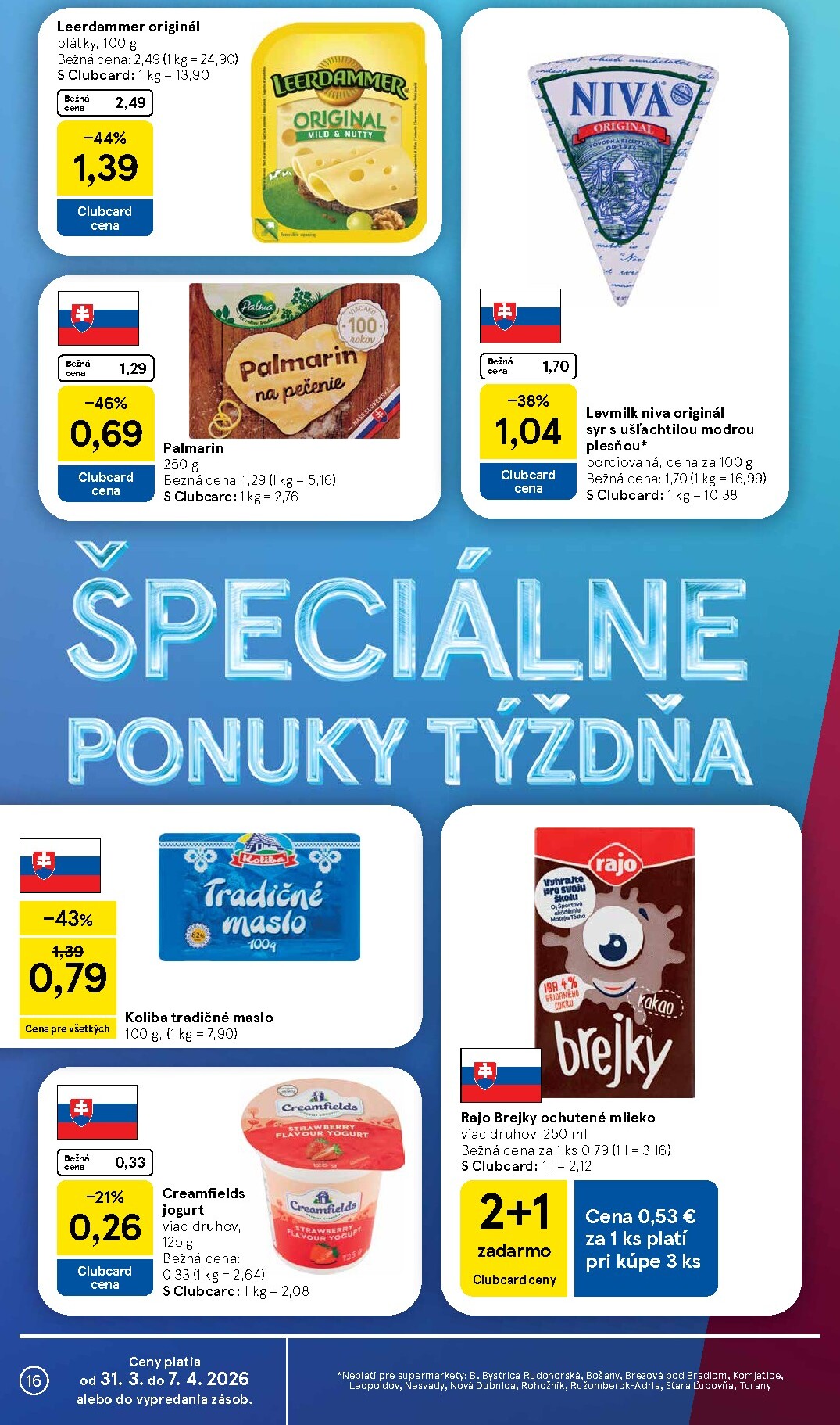 tesco - Leták Tesco supermarket platný od 31.03.2026 do 07.04.2026 - page: 16
