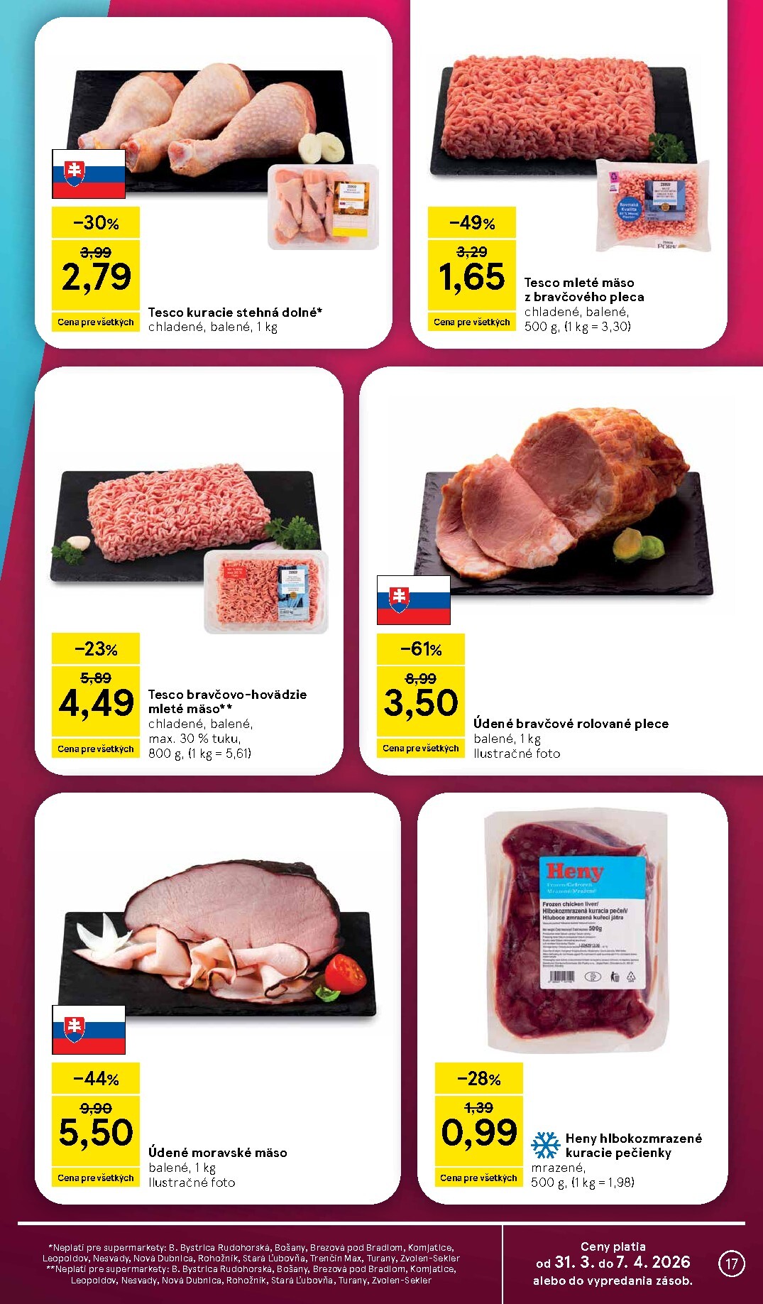 tesco - Leták Tesco supermarket platný od 31.03.2026 do 07.04.2026 - page: 17
