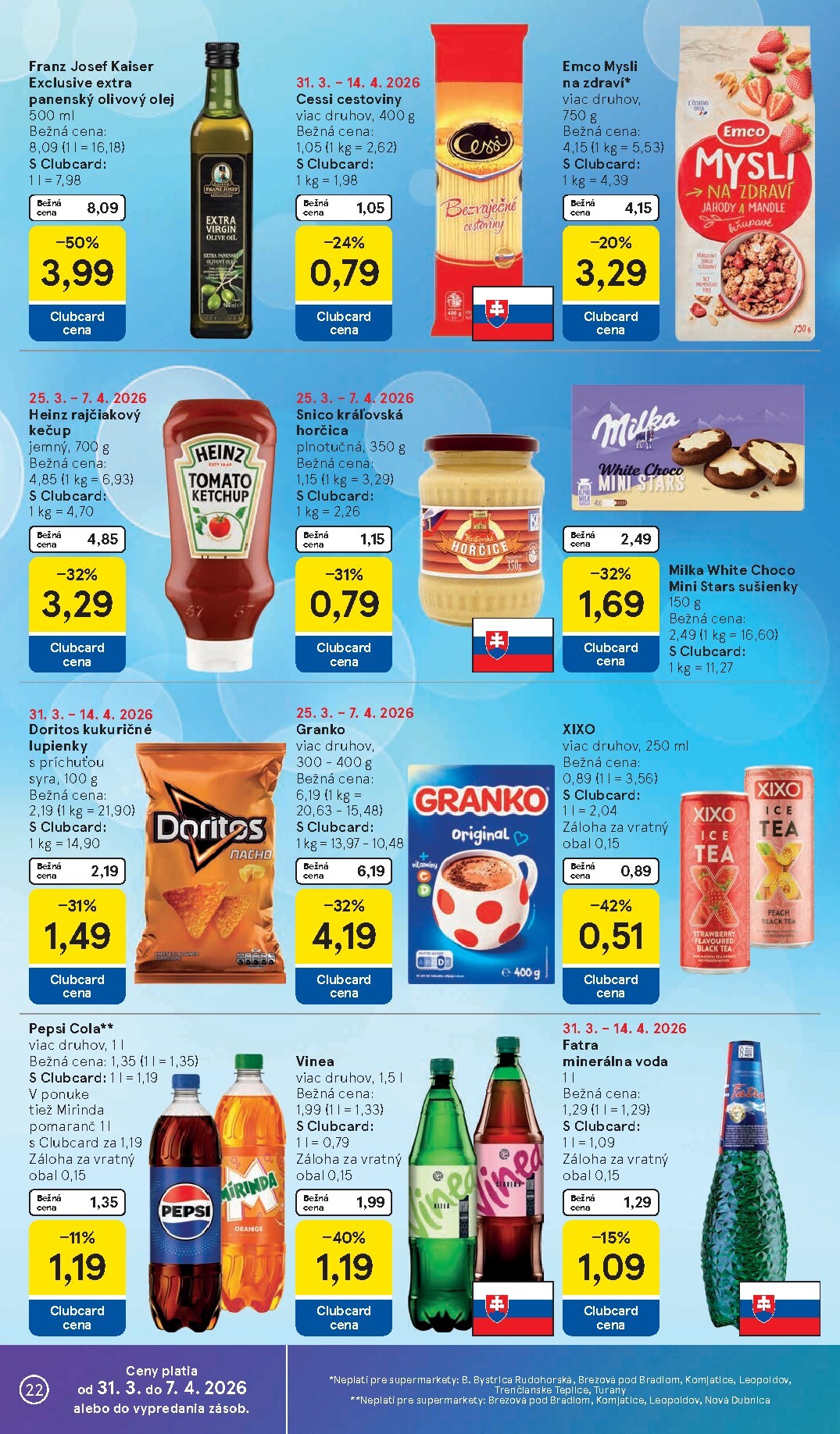 tesco - Leták Tesco supermarket platný od 31.03.2026 do 07.04.2026 - page: 22
