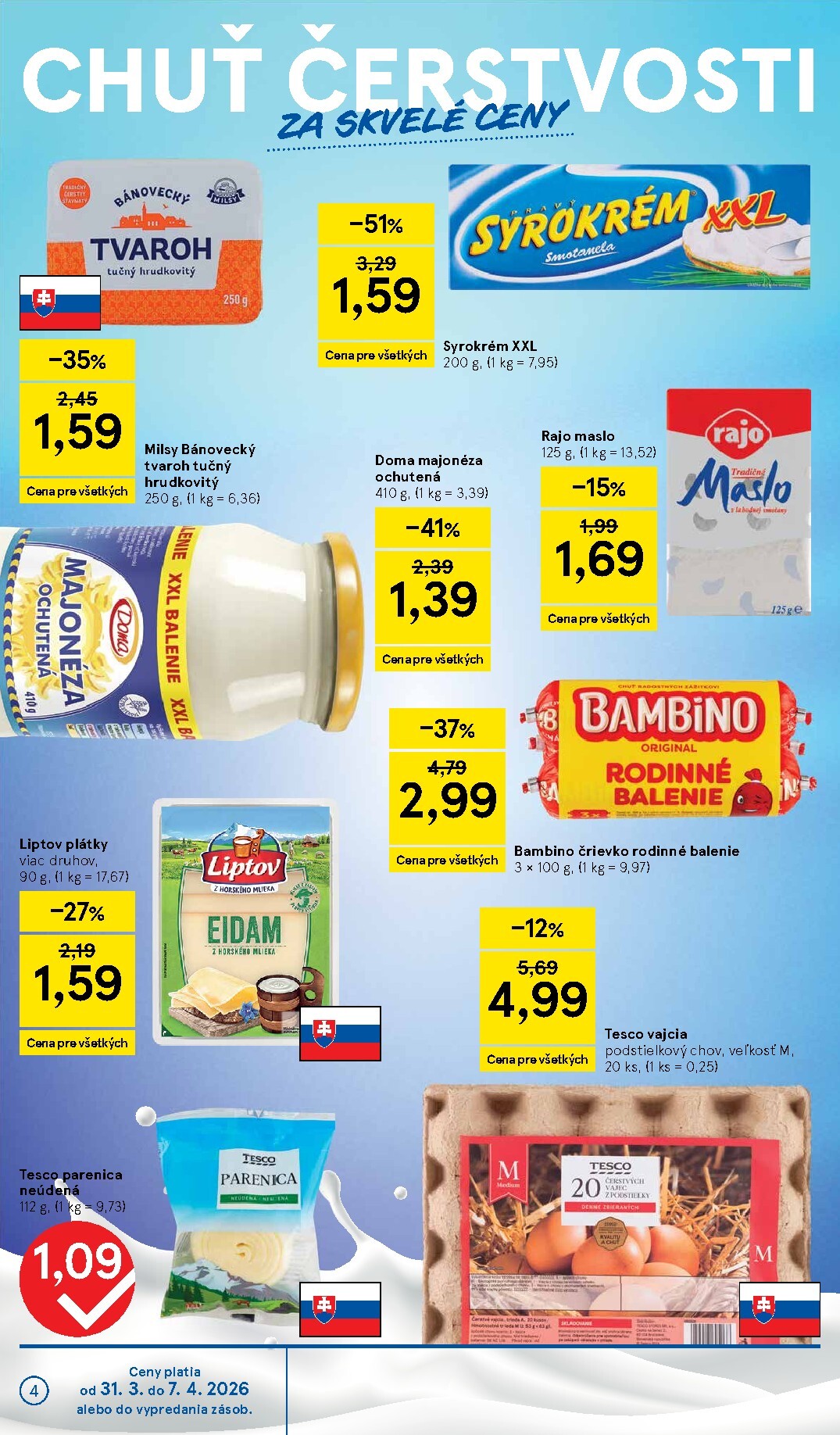 tesco - Leták Tesco supermarket platný od 31.03.2026 do 07.04.2026 - page: 4