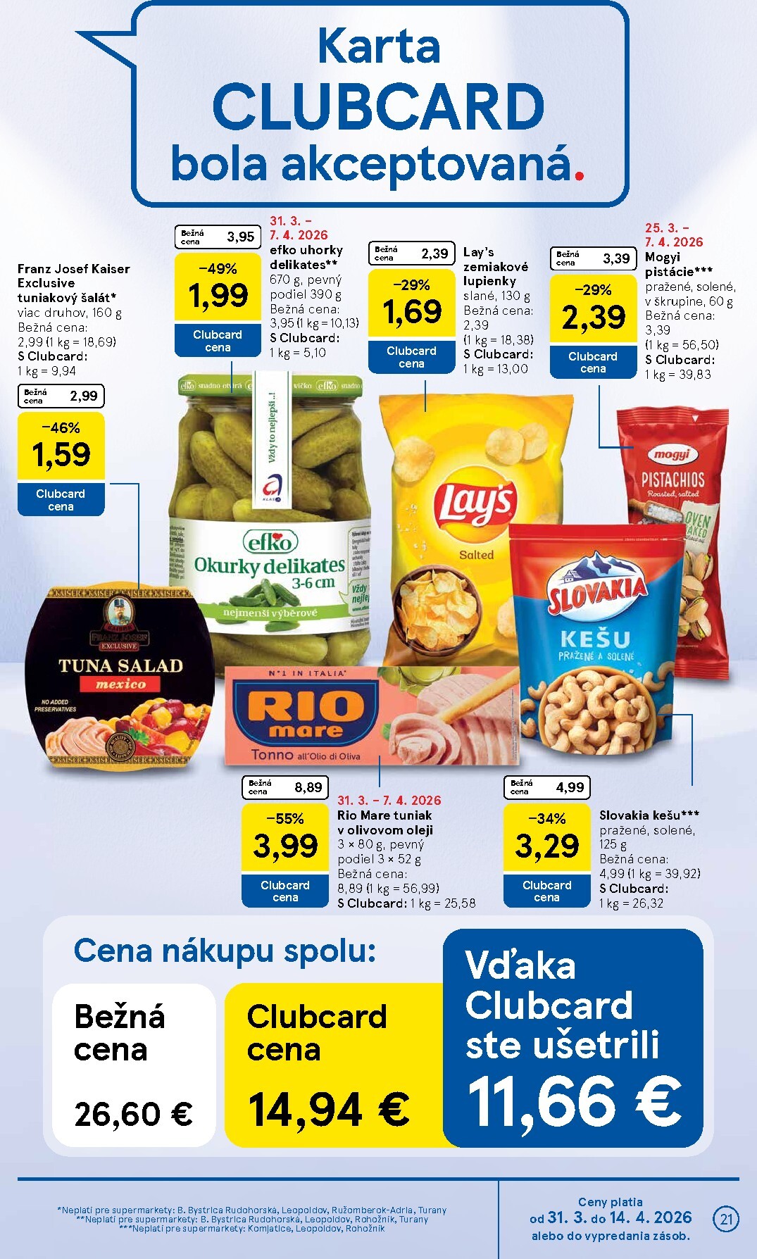 tesco - Leták Tesco supermarket platný od 31.03.2026 do 07.04.2026 - page: 21
