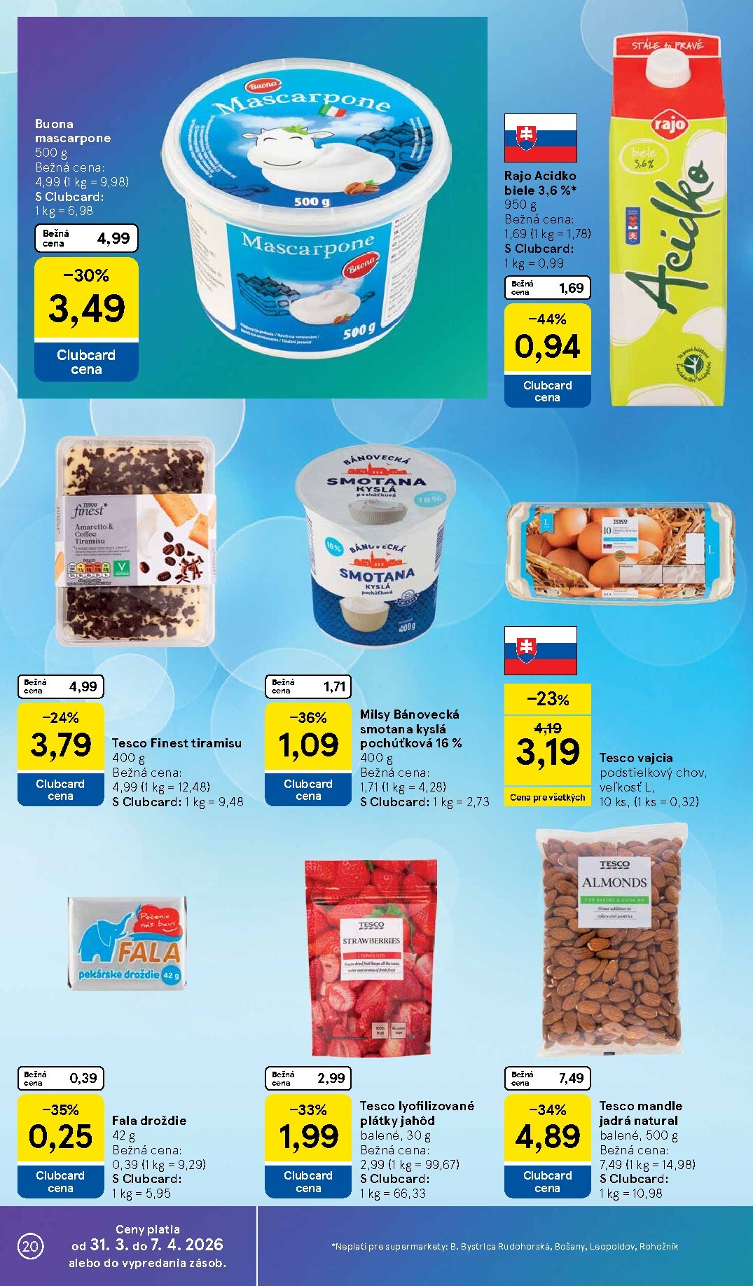 tesco - Leták Tesco supermarket platný od 31.03.2026 do 07.04.2026 - page: 20