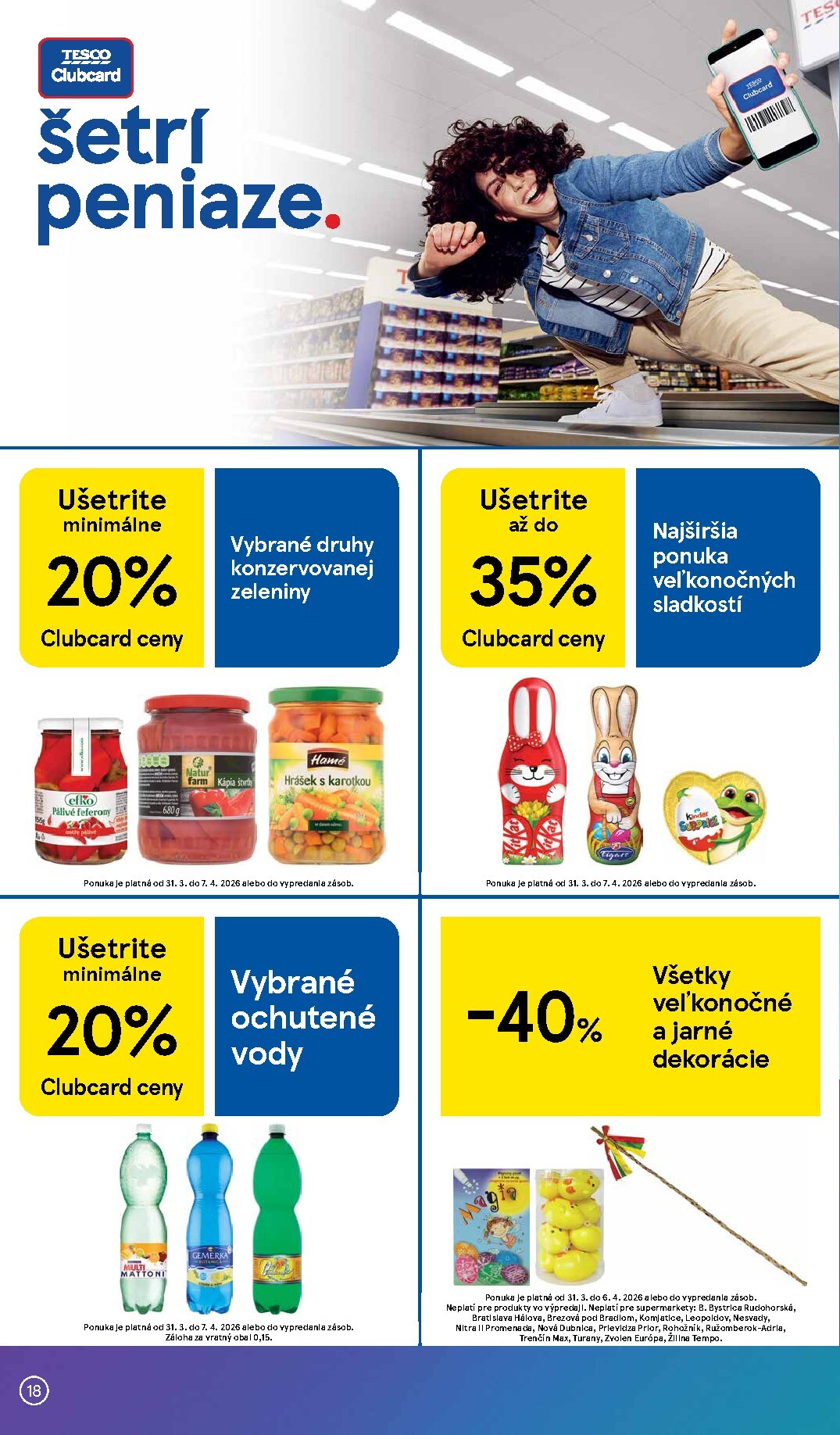 tesco - Leták Tesco supermarket platný od 31.03.2026 do 07.04.2026 - page: 18