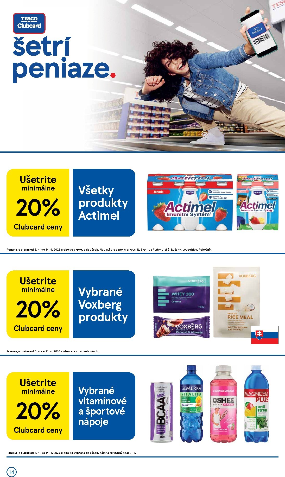 tesco - Leták Tesco supermarket platný od 08.04.2026 do 14.04.2026 - page: 14
