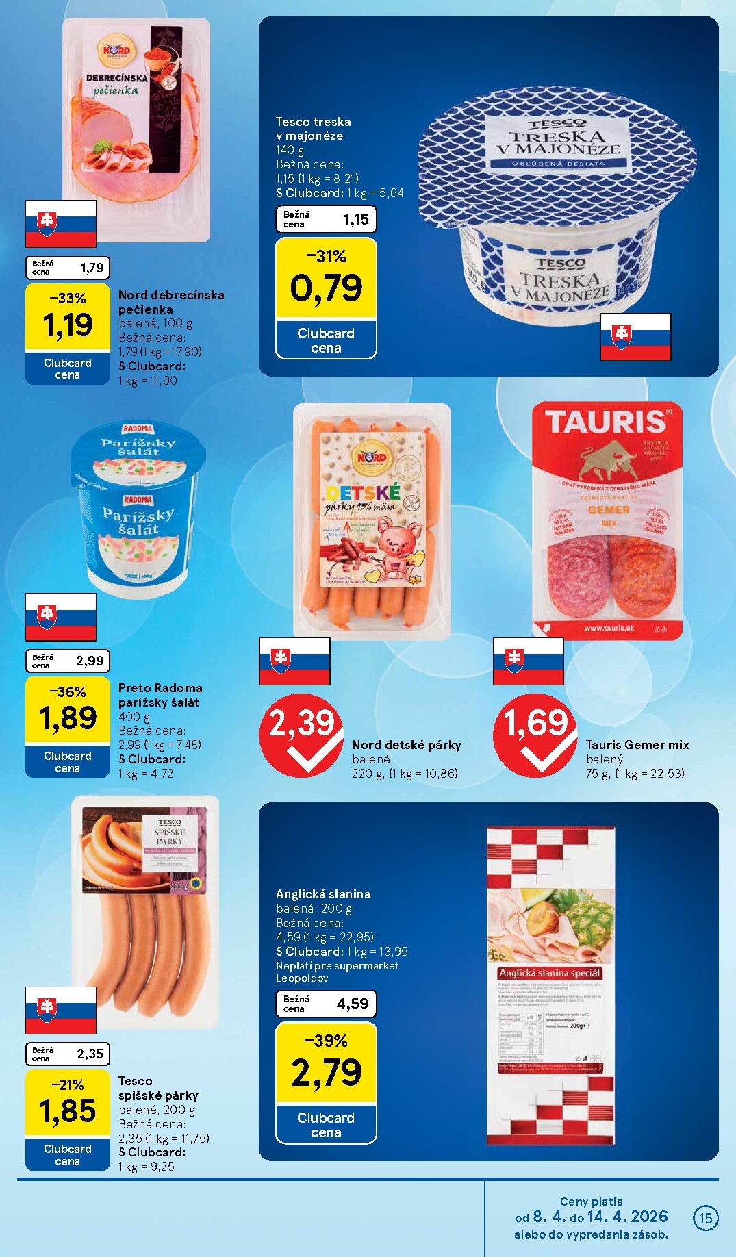 tesco - Leták Tesco supermarket platný od 08.04.2026 do 14.04.2026 - page: 15