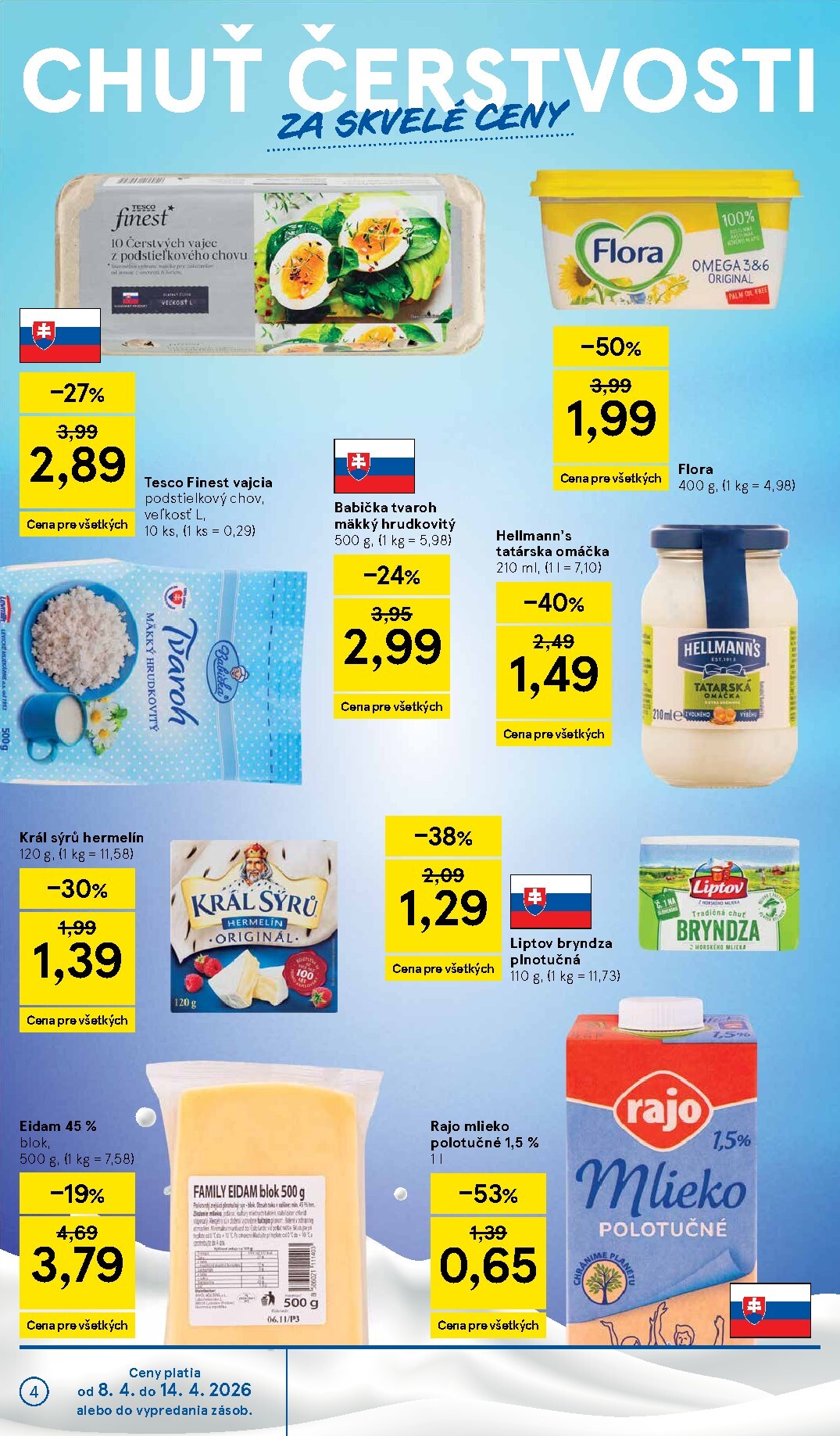 tesco - Leták Tesco supermarket platný od 08.04.2026 do 14.04.2026 - page: 4