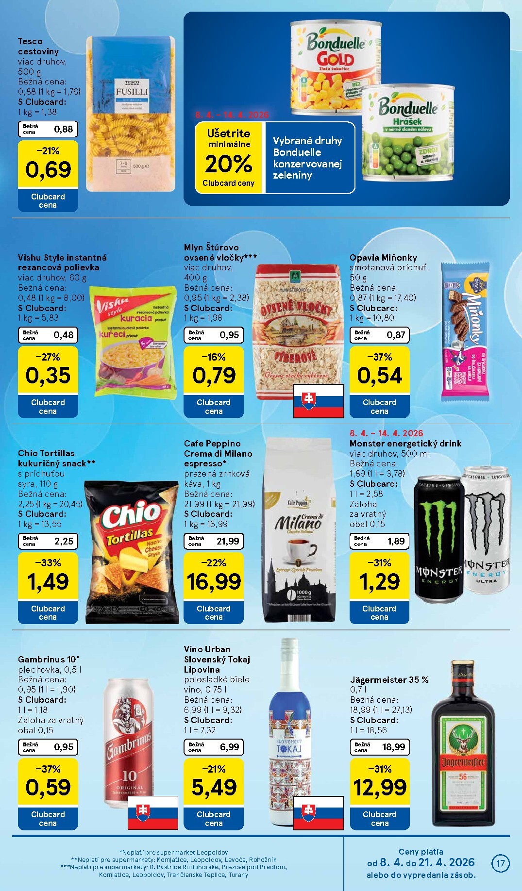 tesco - Leták Tesco supermarket platný od 08.04.2026 do 14.04.2026 - page: 17