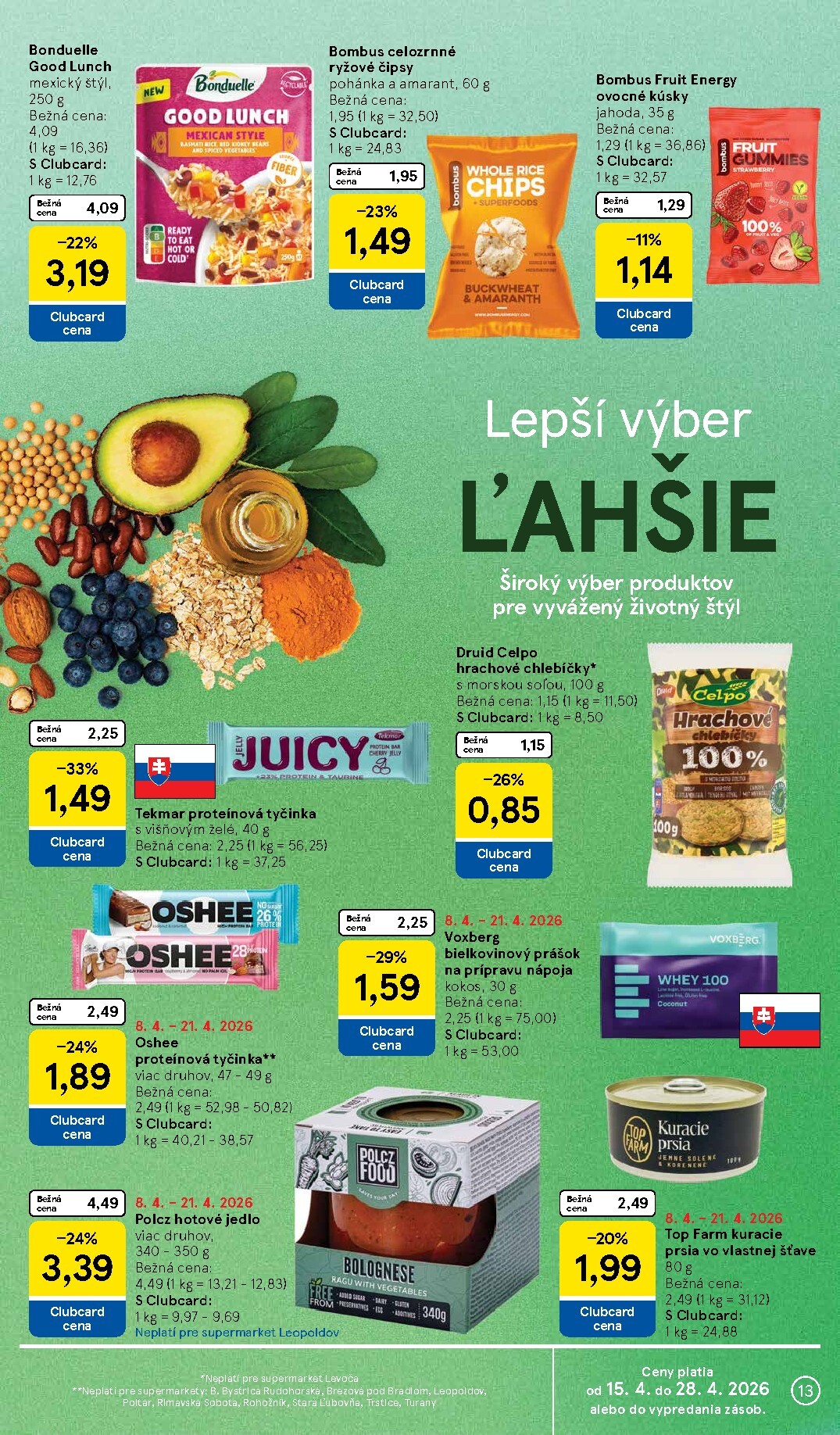 tesco - Nový leták Tesco supermarket platný od stredy, 15.04.2026 do utorka, 21.04.2026 - page: 13