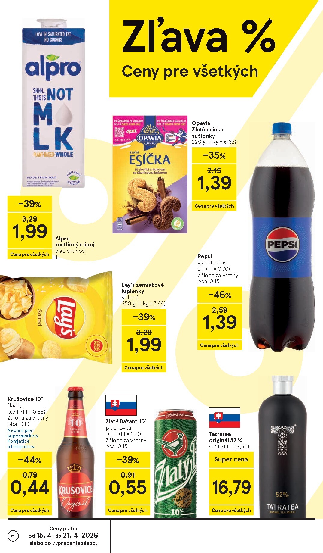 tesco - Nový leták Tesco supermarket platný od stredy, 15.04.2026 do utorka, 21.04.2026 - page: 6