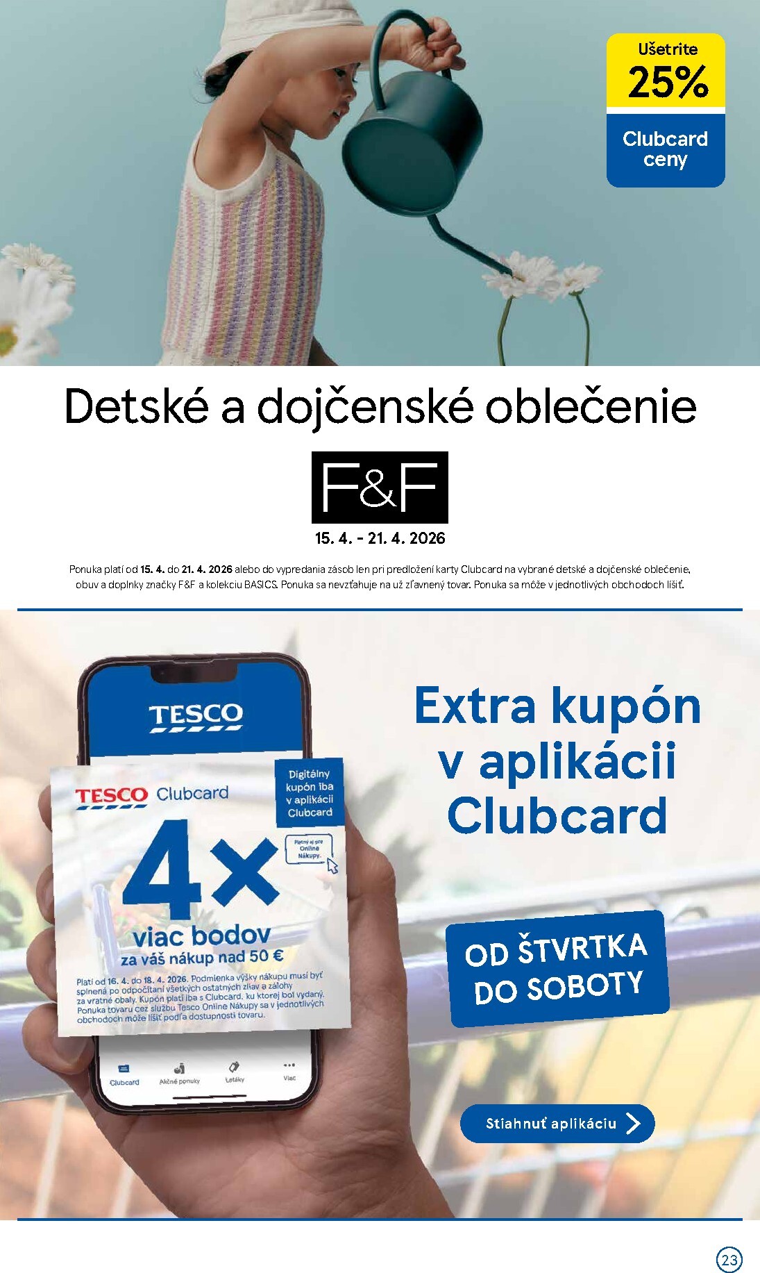tesco - Nový leták Tesco supermarket platný od stredy, 15.04.2026 do utorka, 21.04.2026 - page: 23