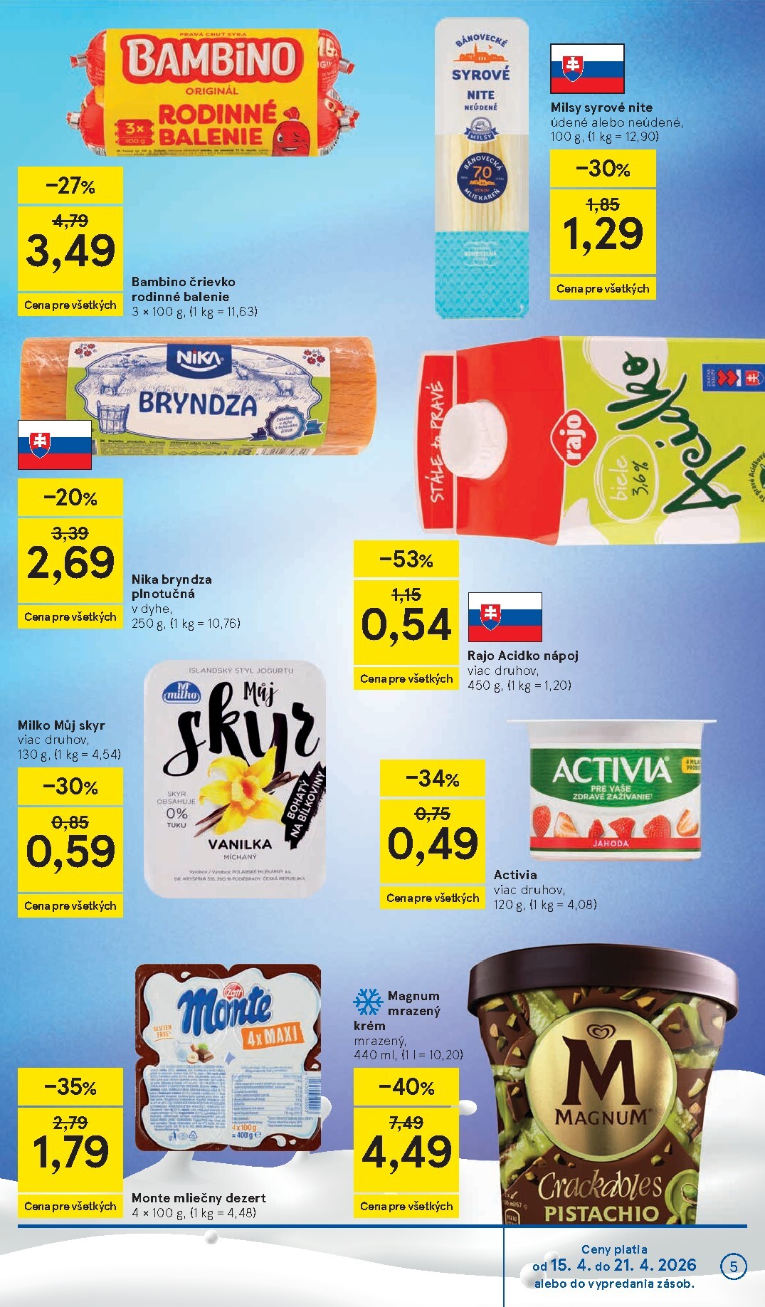 tesco - Nový leták Tesco supermarket platný od stredy, 15.04.2026 do utorka, 21.04.2026 - page: 5