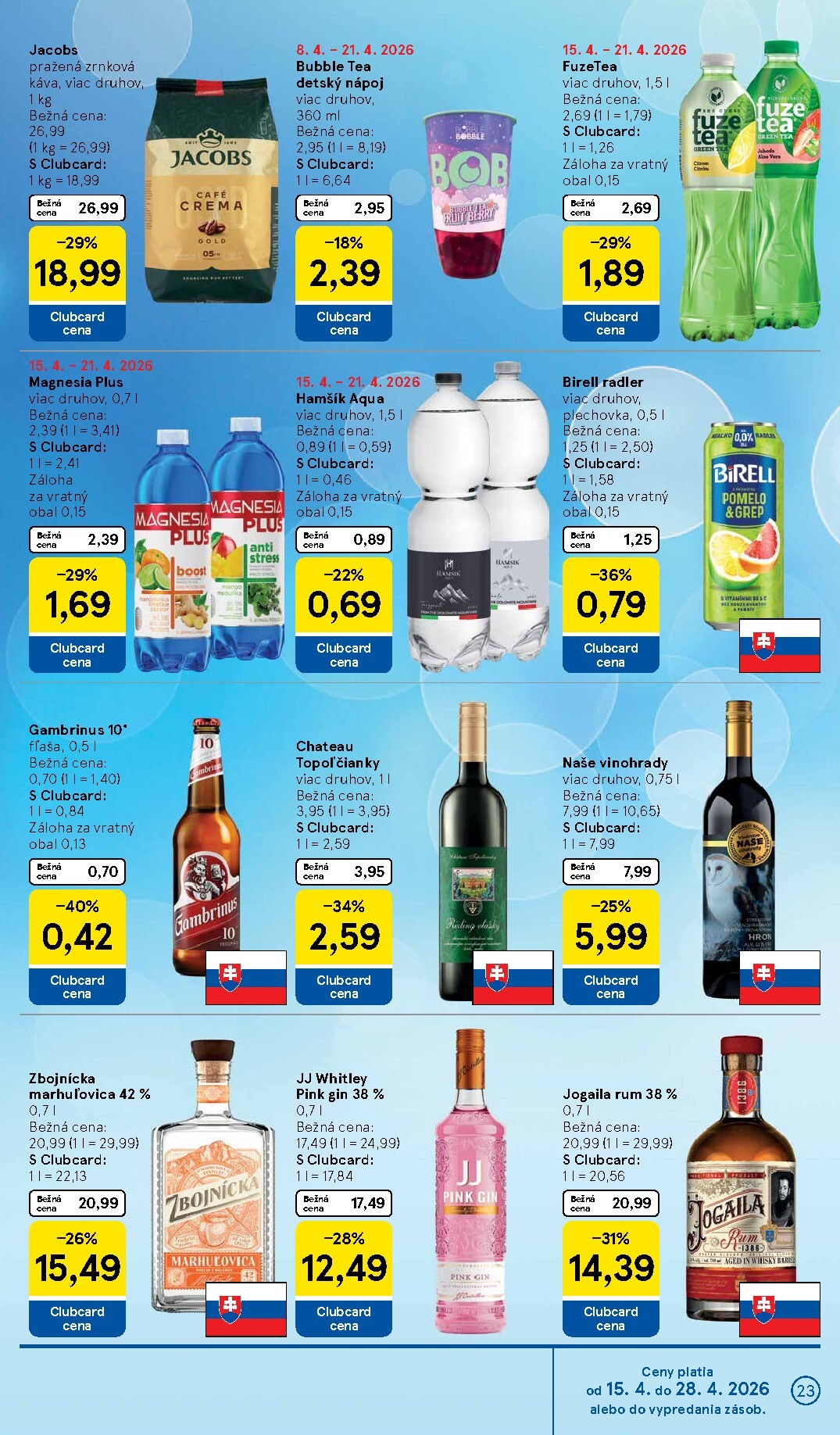 tesco - Nový leták Tesco platný od stredy, 15.04.2026 do utorka, 21.04.2026 - page: 23