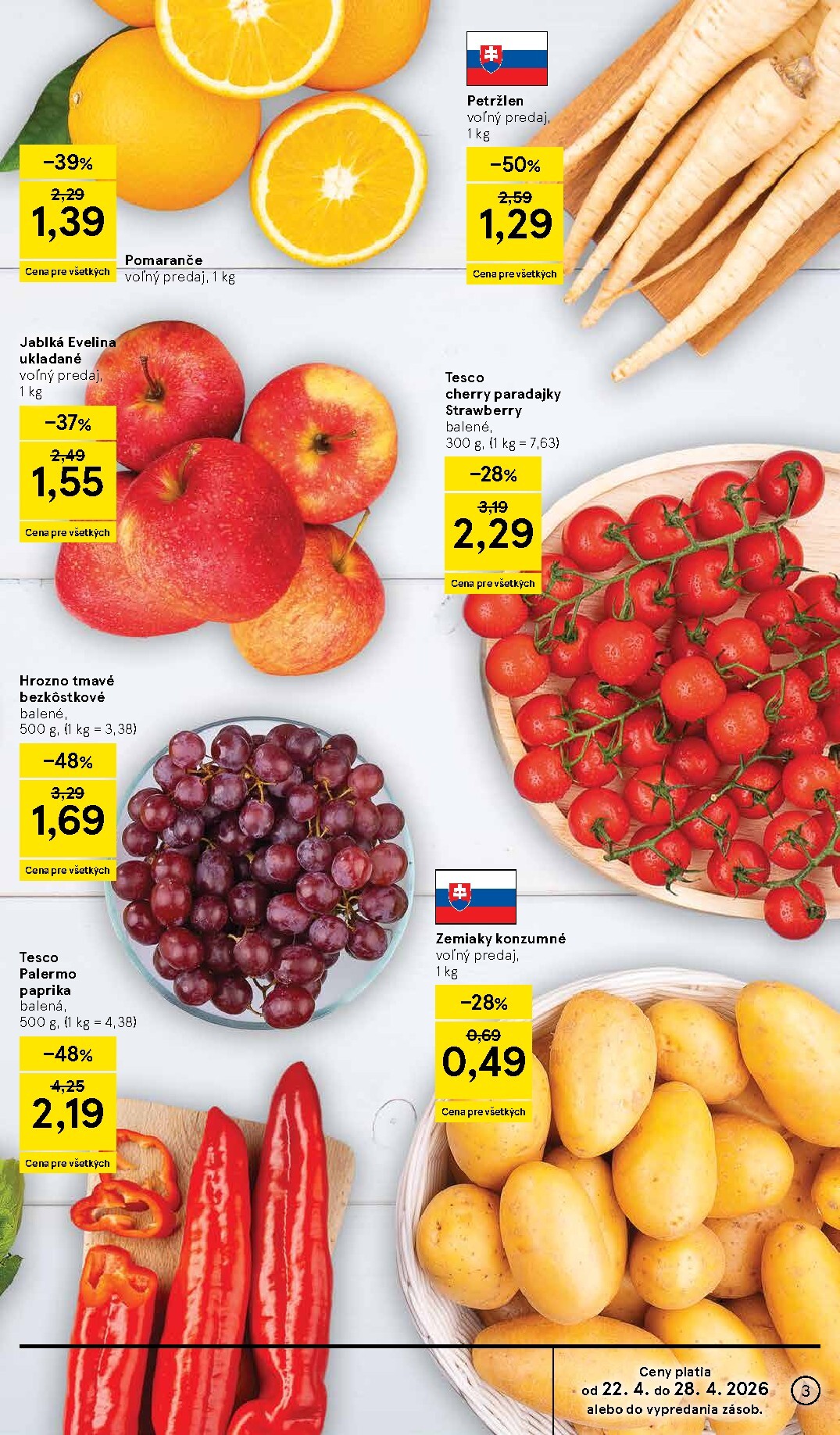tesco - Nový leták Tesco supermarket od stredy, 22.04.2026 do utorka, 28.04.2026 - page: 3