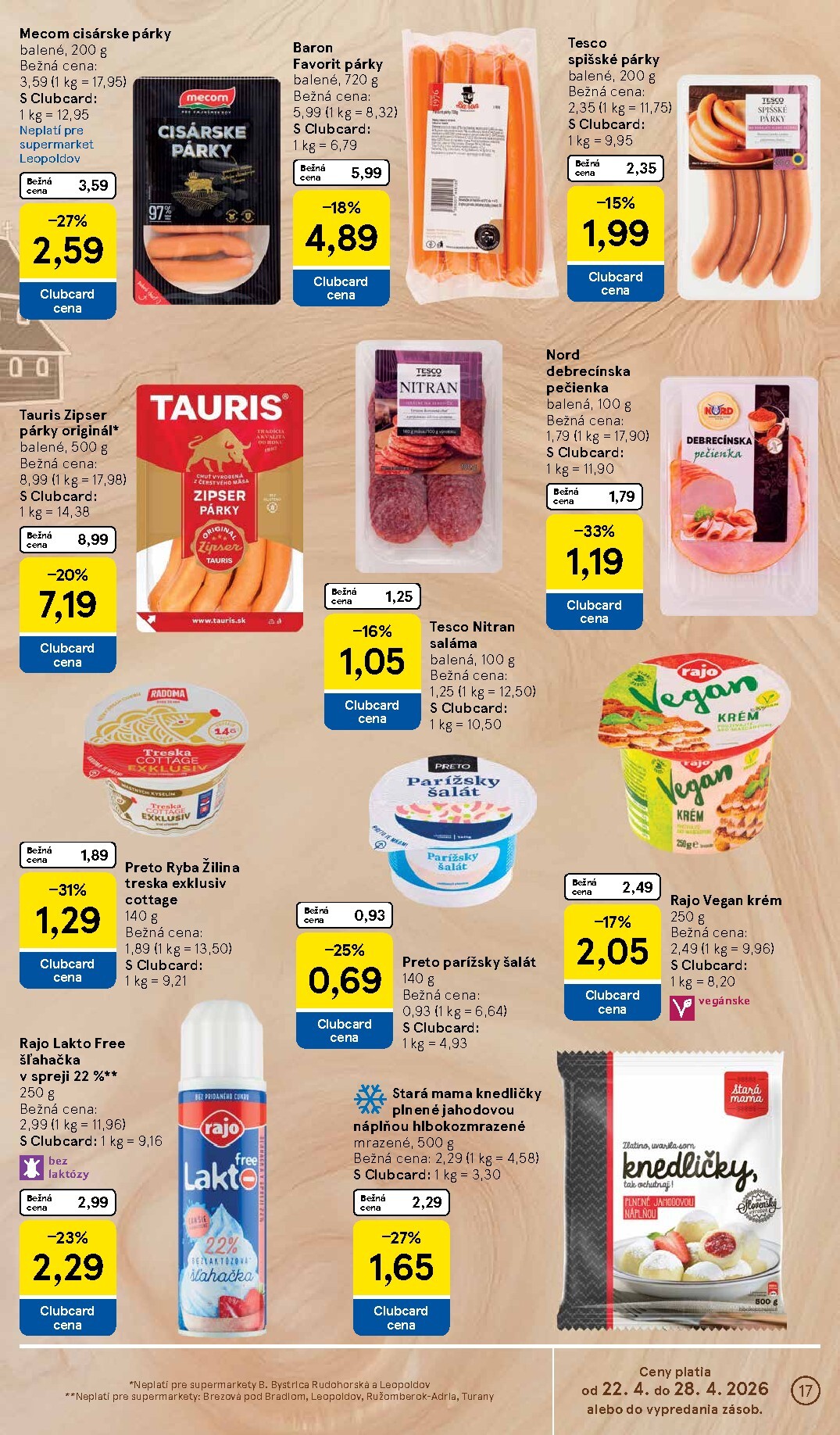 tesco - Nový leták Tesco supermarket od stredy, 22.04.2026 do utorka, 28.04.2026 - page: 17