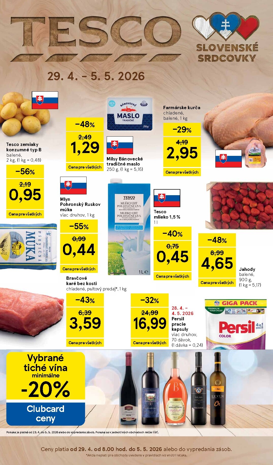 tesco - Nový leták Tesco od stredy, 29.04.2026 do utorka, 05.05.2026